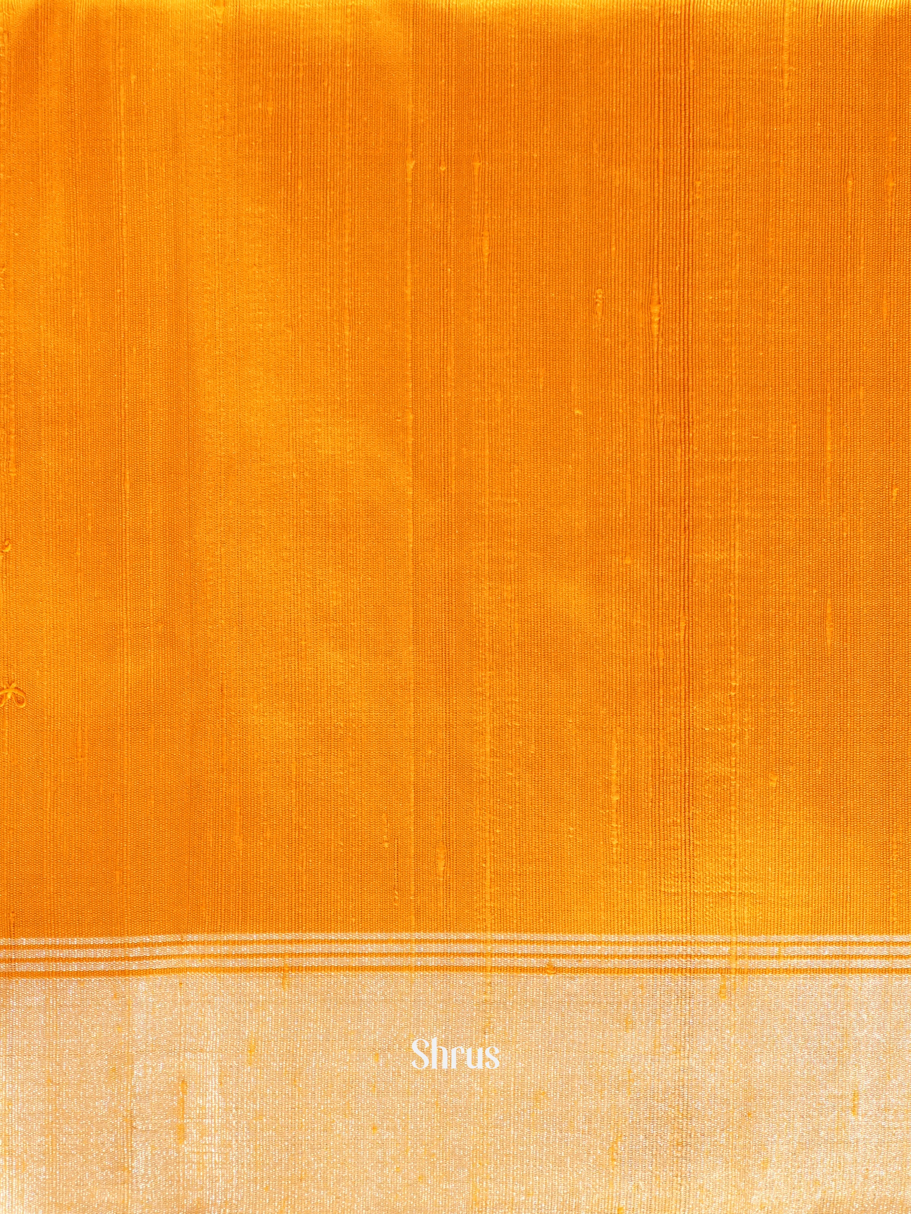 Orange - Soft Silk Saree