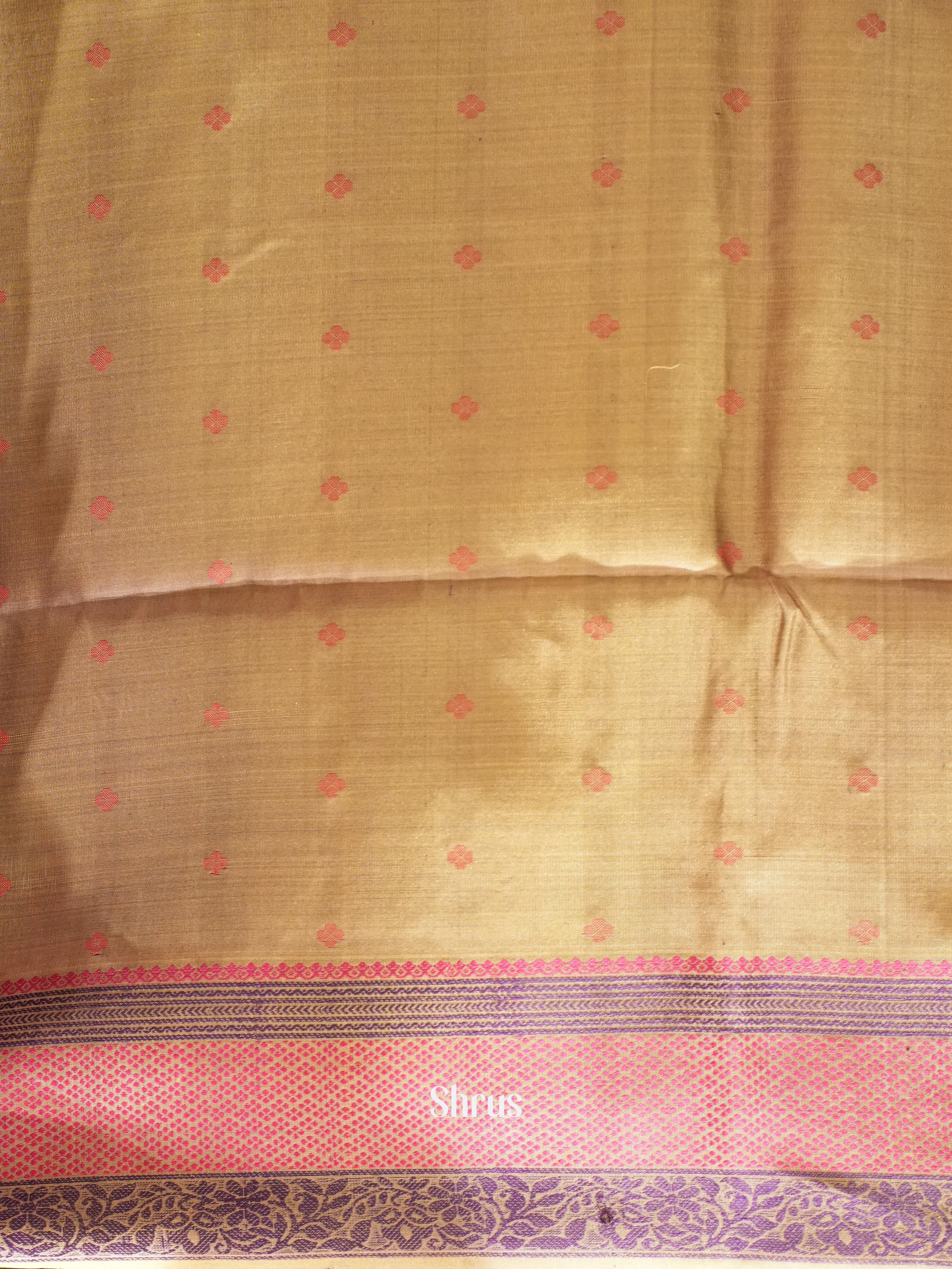 Purple & Pink - Soft Silk Saree