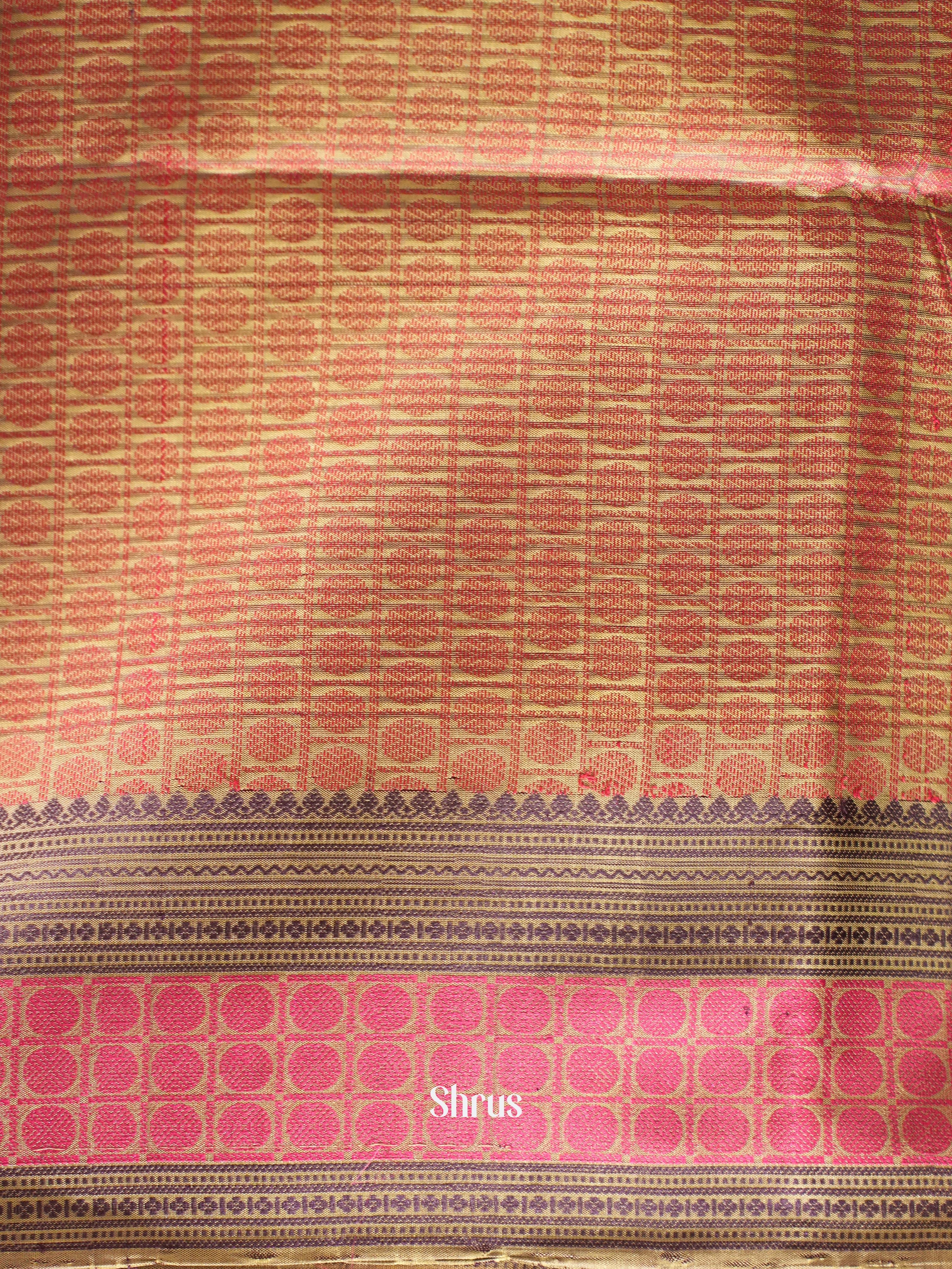 Violet & Pink - Soft Silk Saree