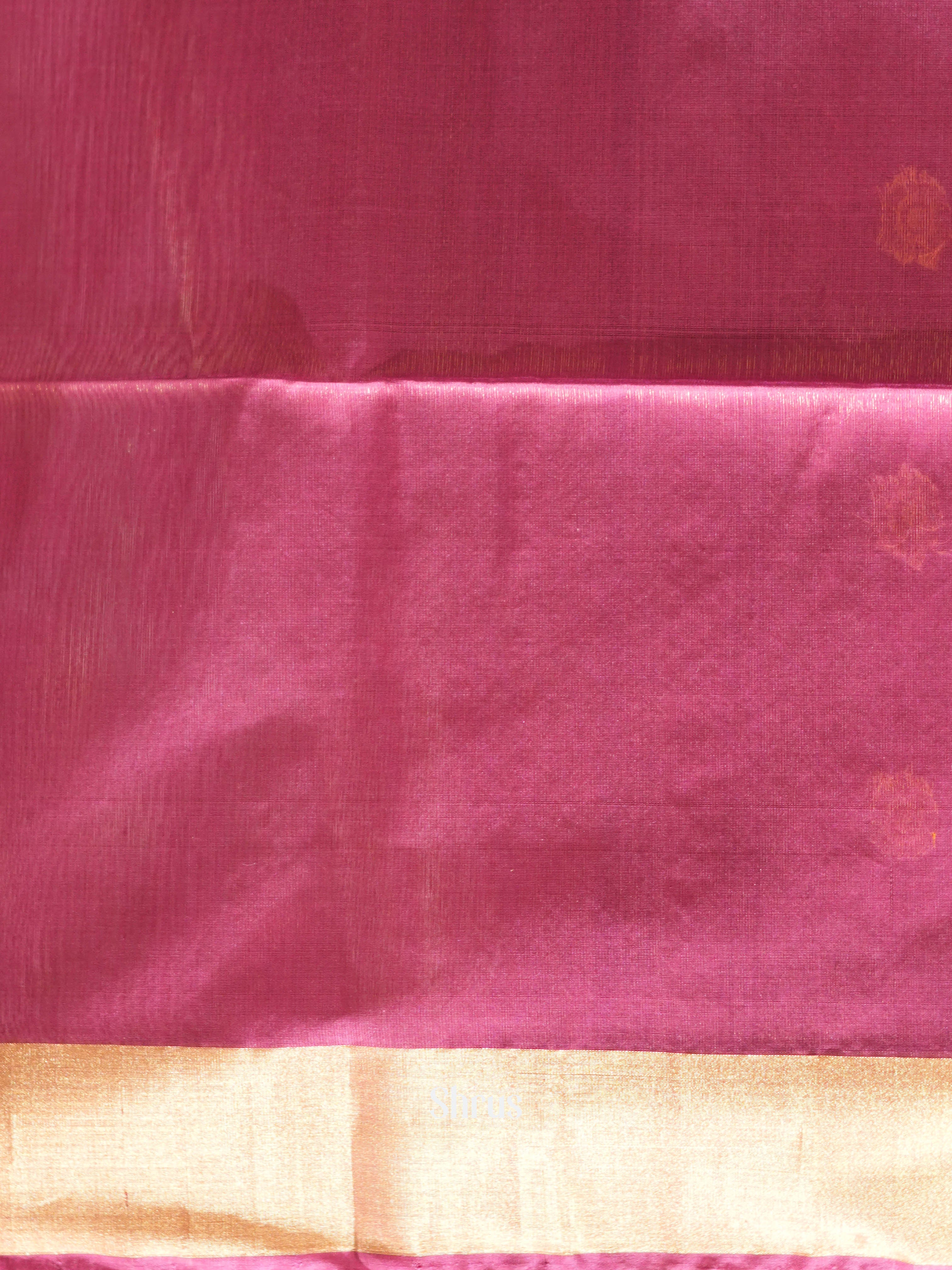 Black & Maroon - Silk Cotton Saree