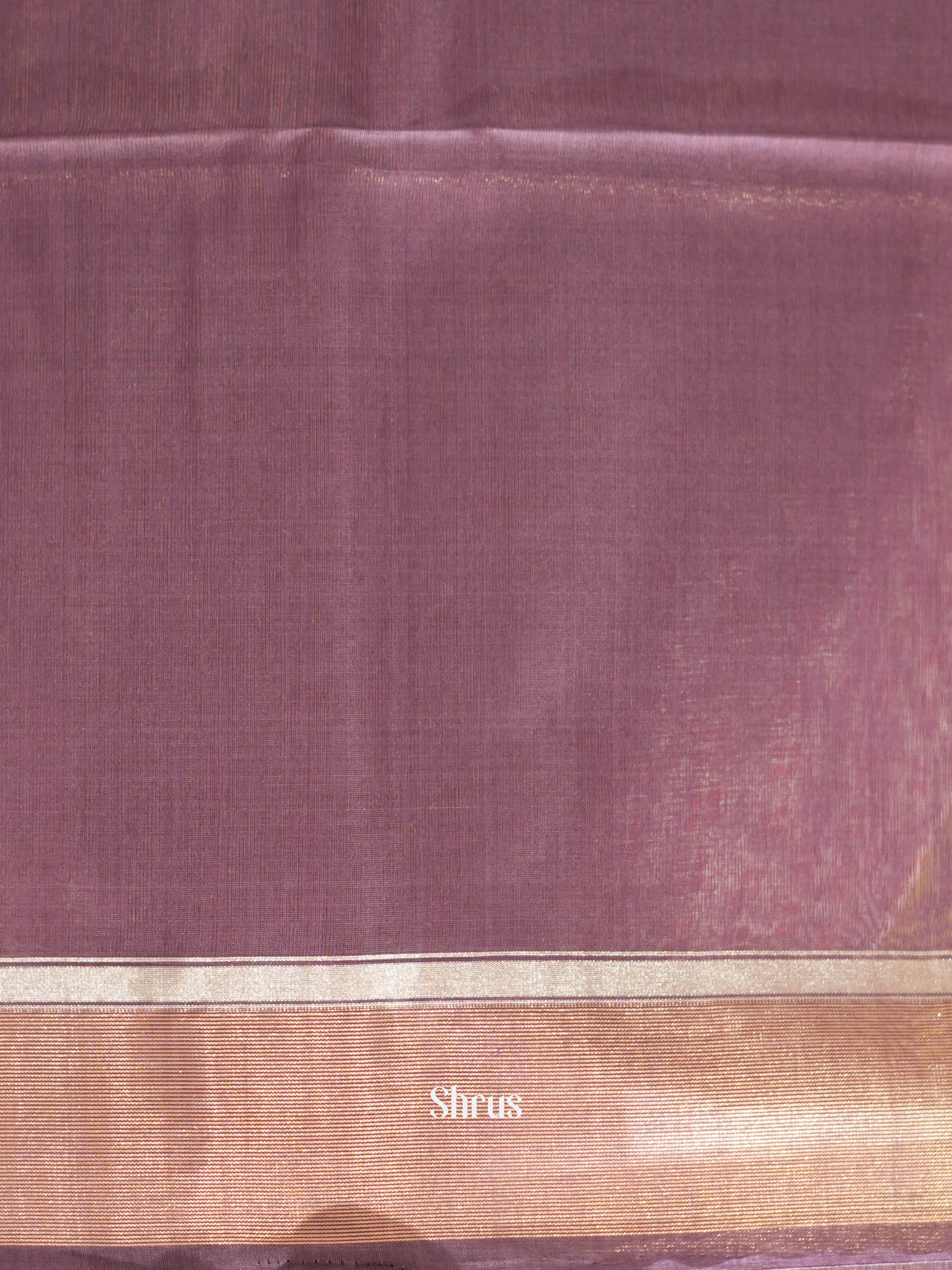 Teal & Purple - Silk Cotton Saree