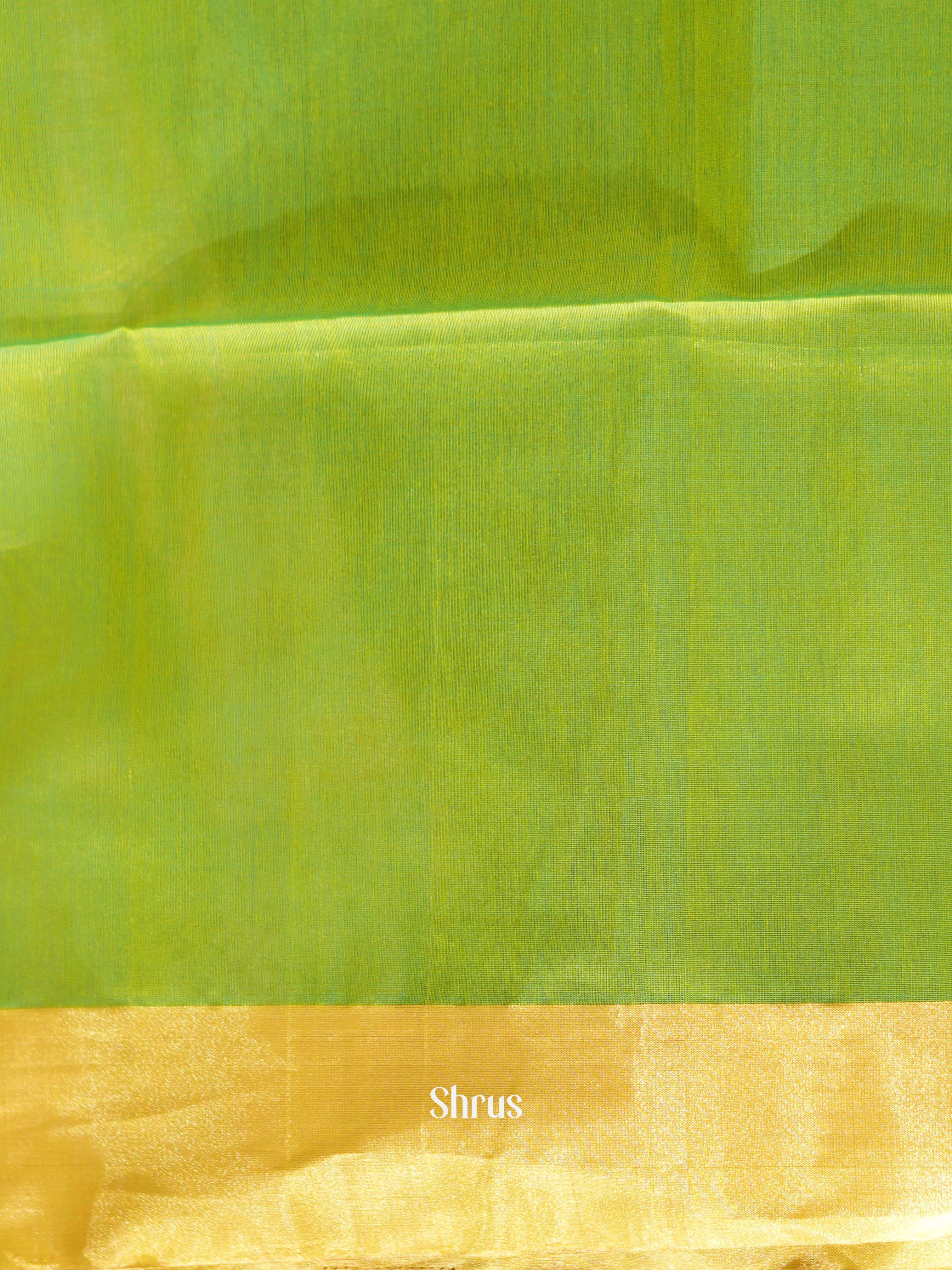 Blue & Green - Silk Cotton Saree