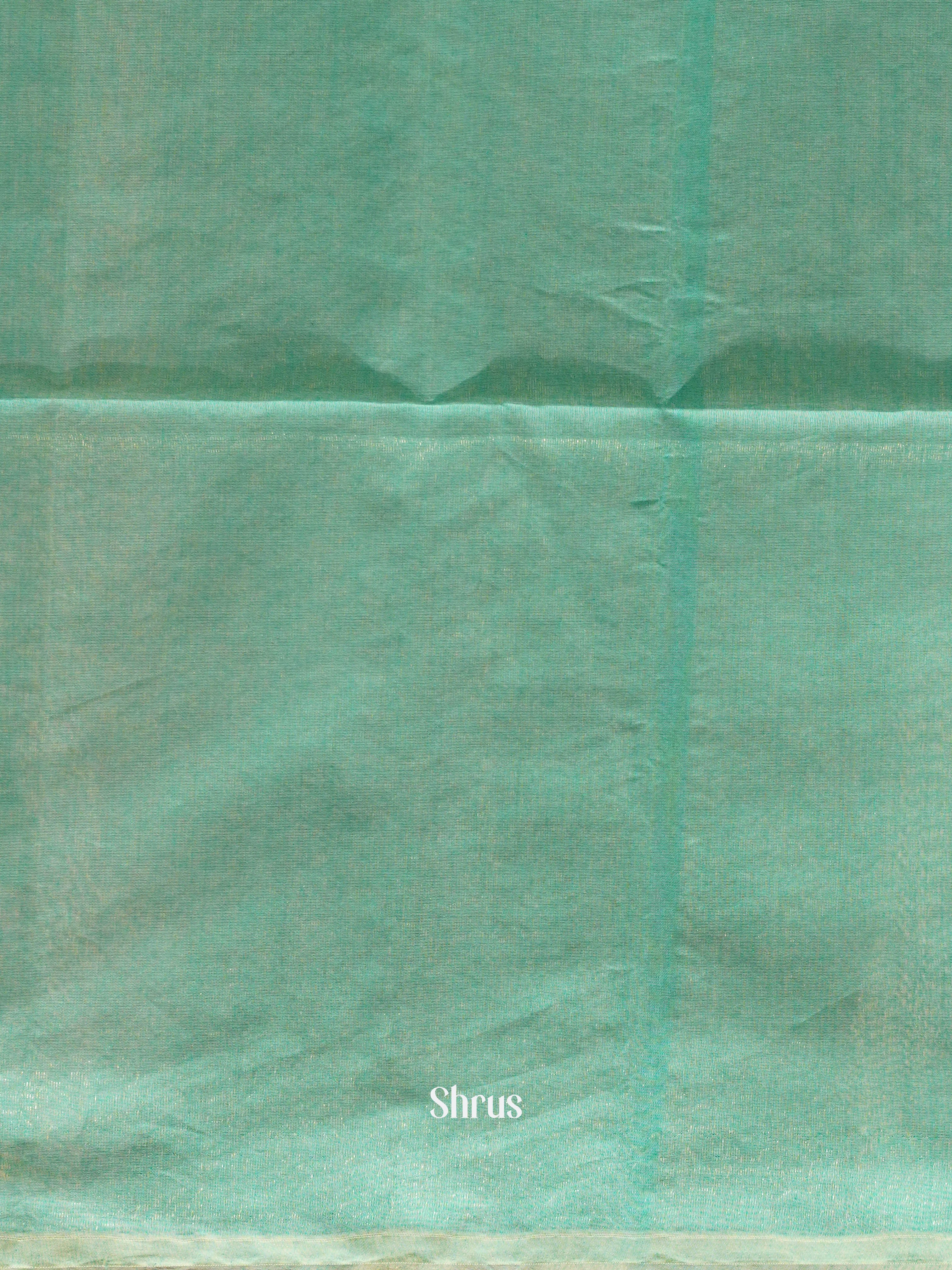 Grey & Green - Semi Silkcotton saree