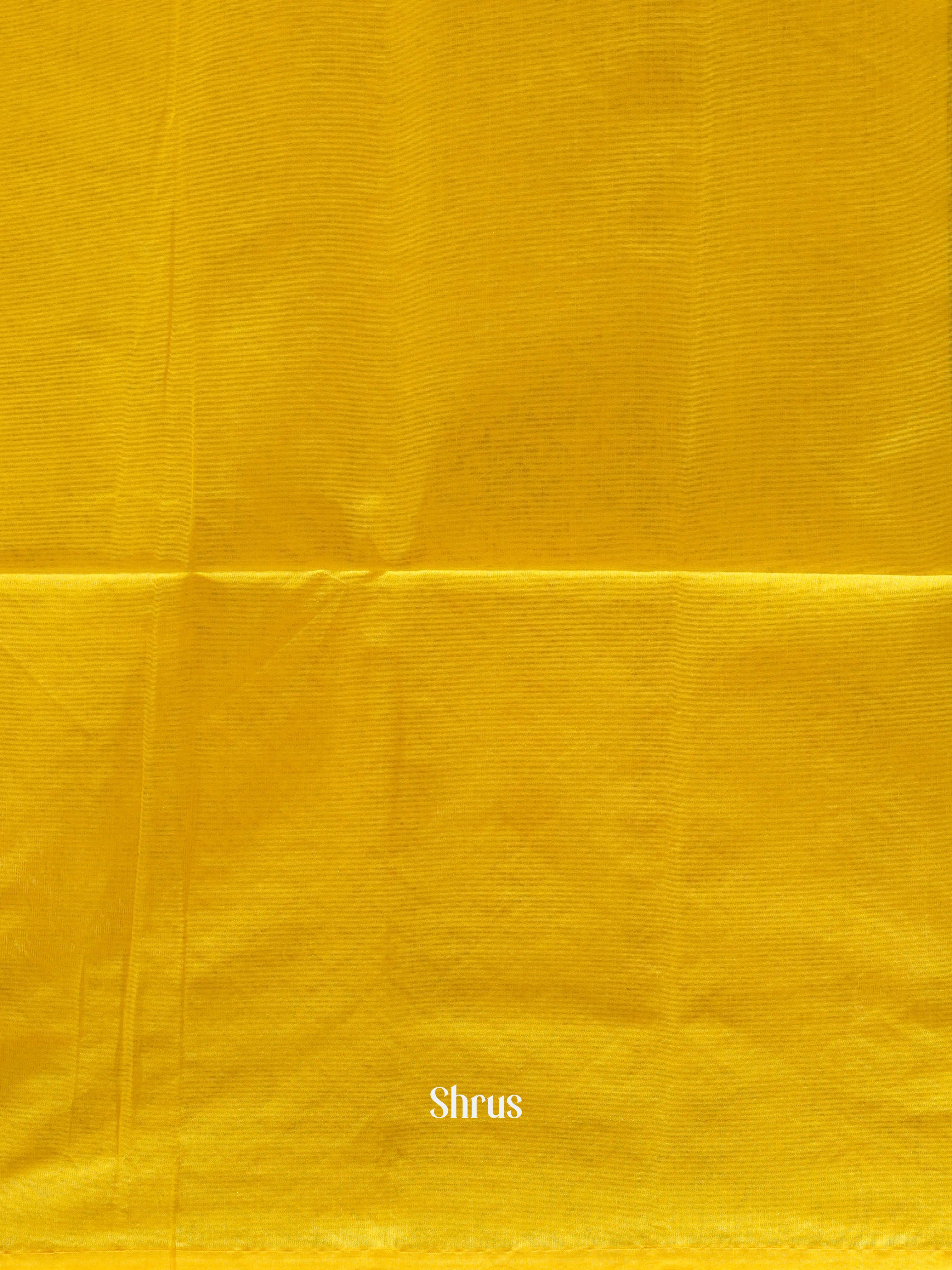 Green & Yellow - Semi Silkcotton Saree