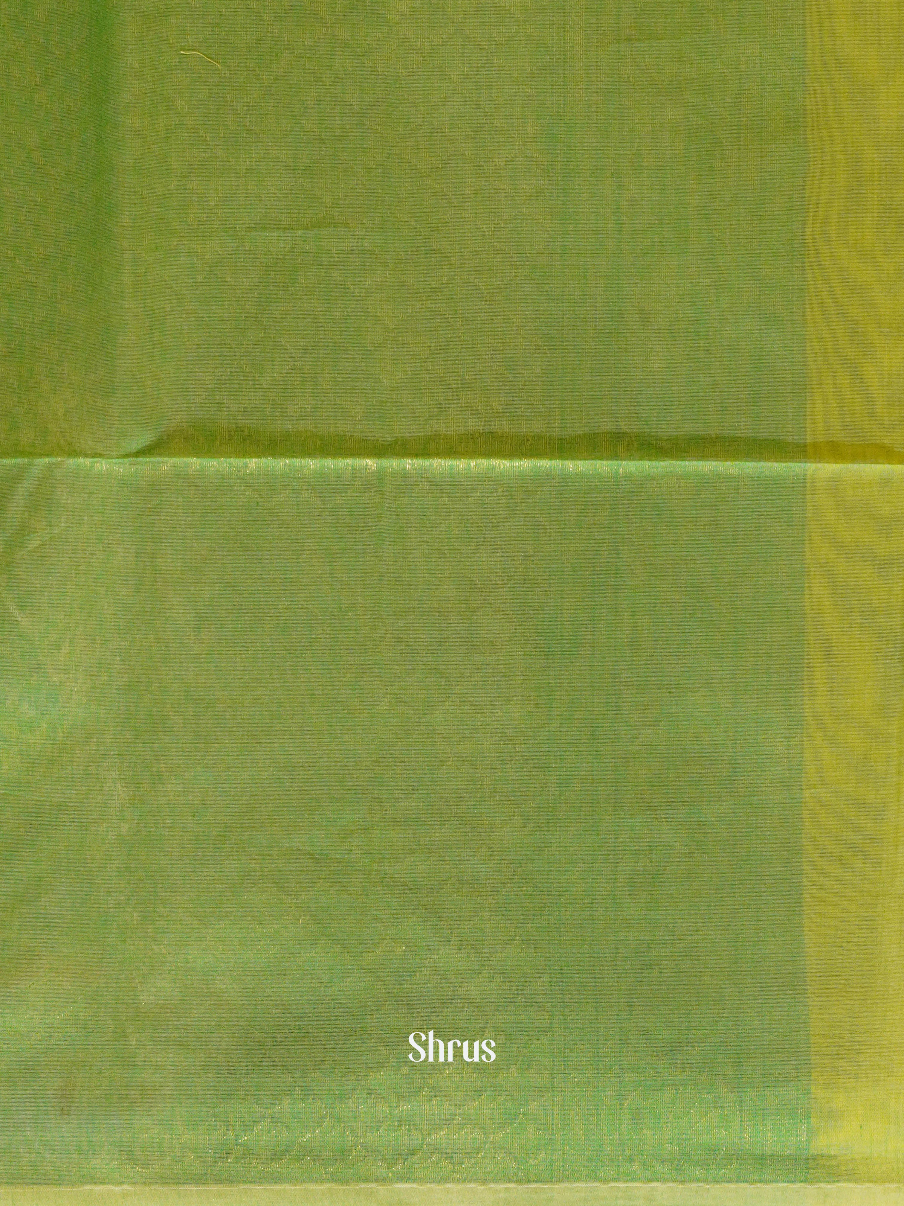 Yellow & Green - Semi Silk cotton Saree