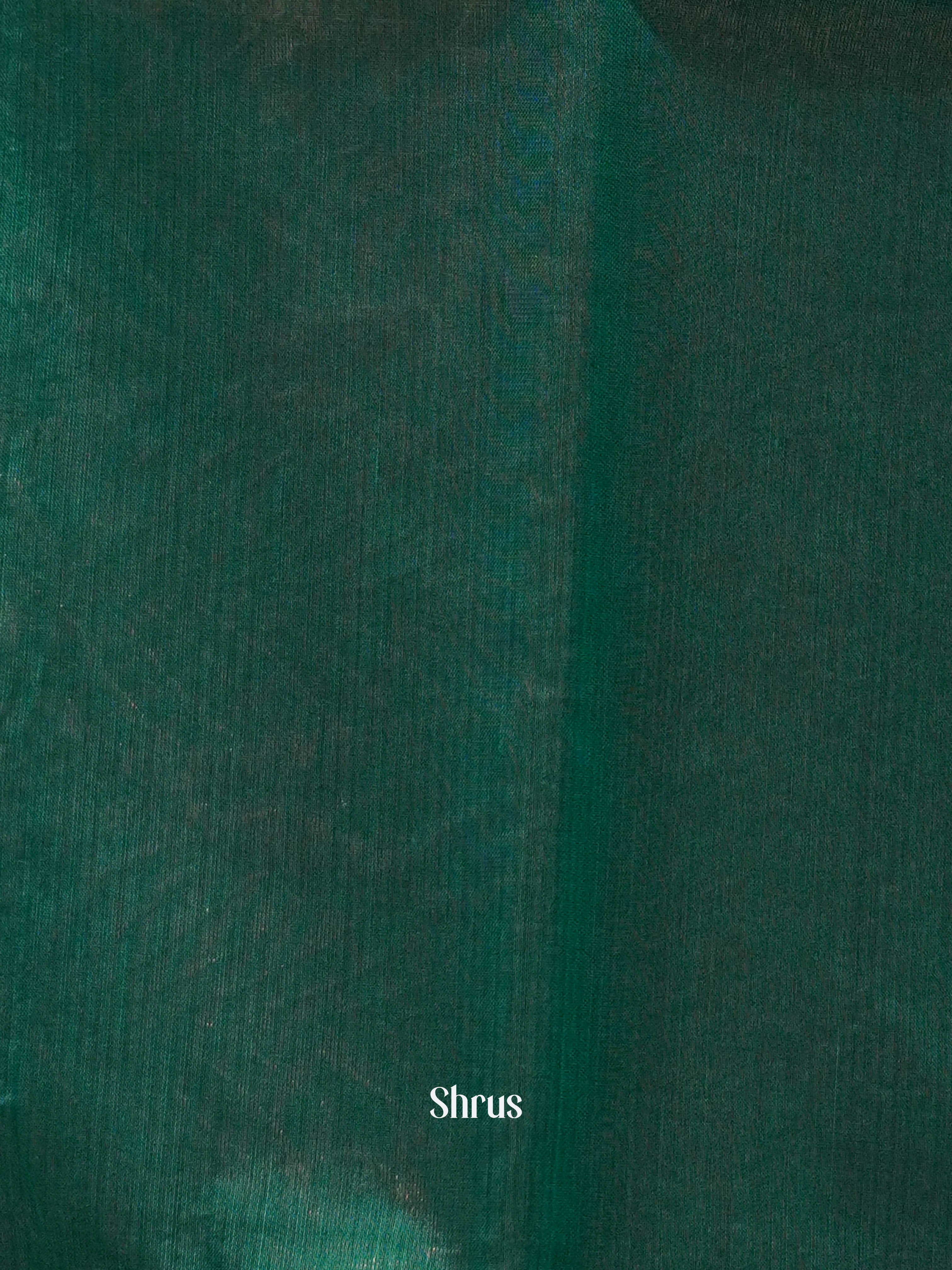 Blue & Green - Semi Silkcotton Saree