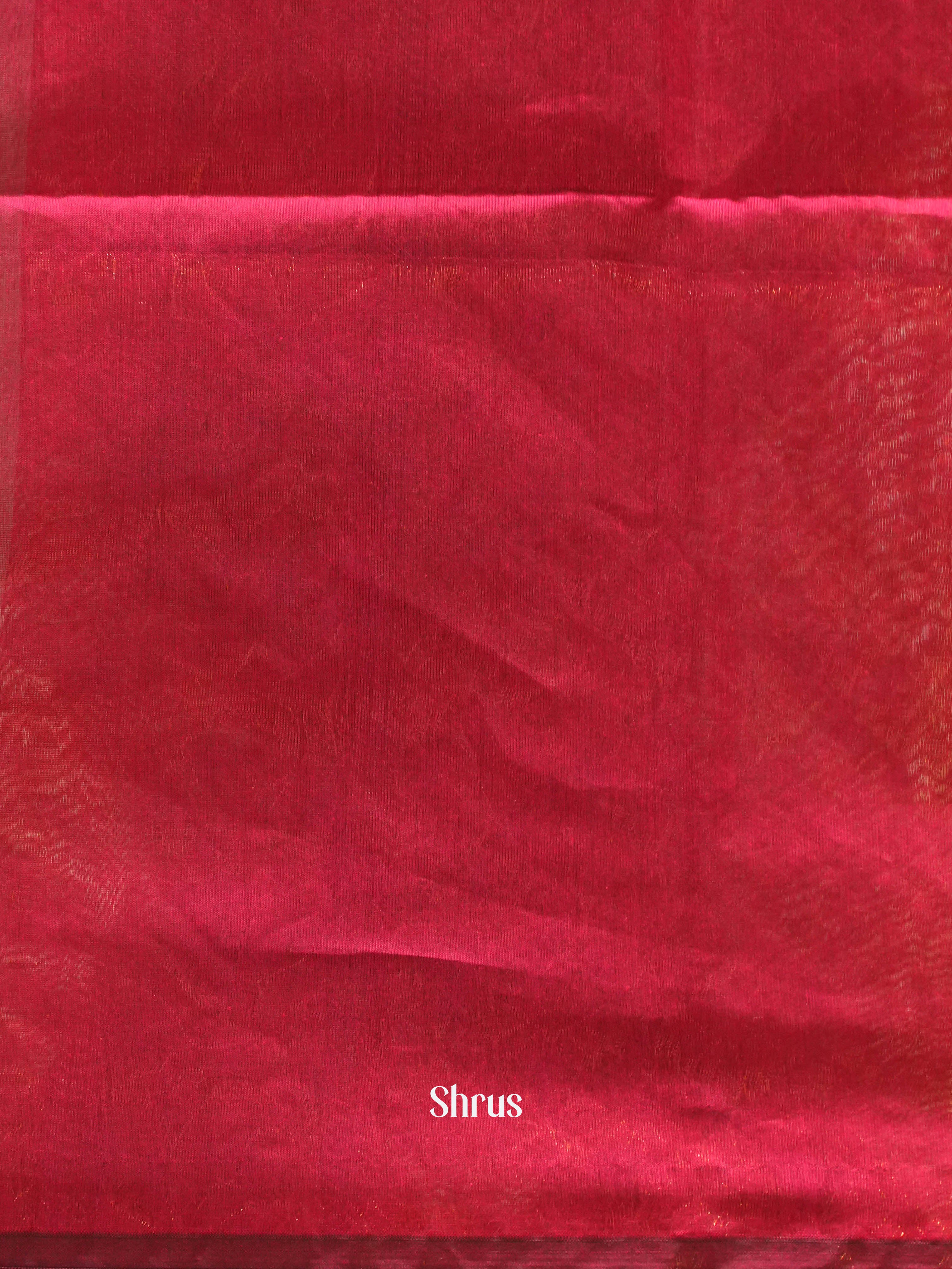 Grey & Maroon - Semi Silkcotton Saree