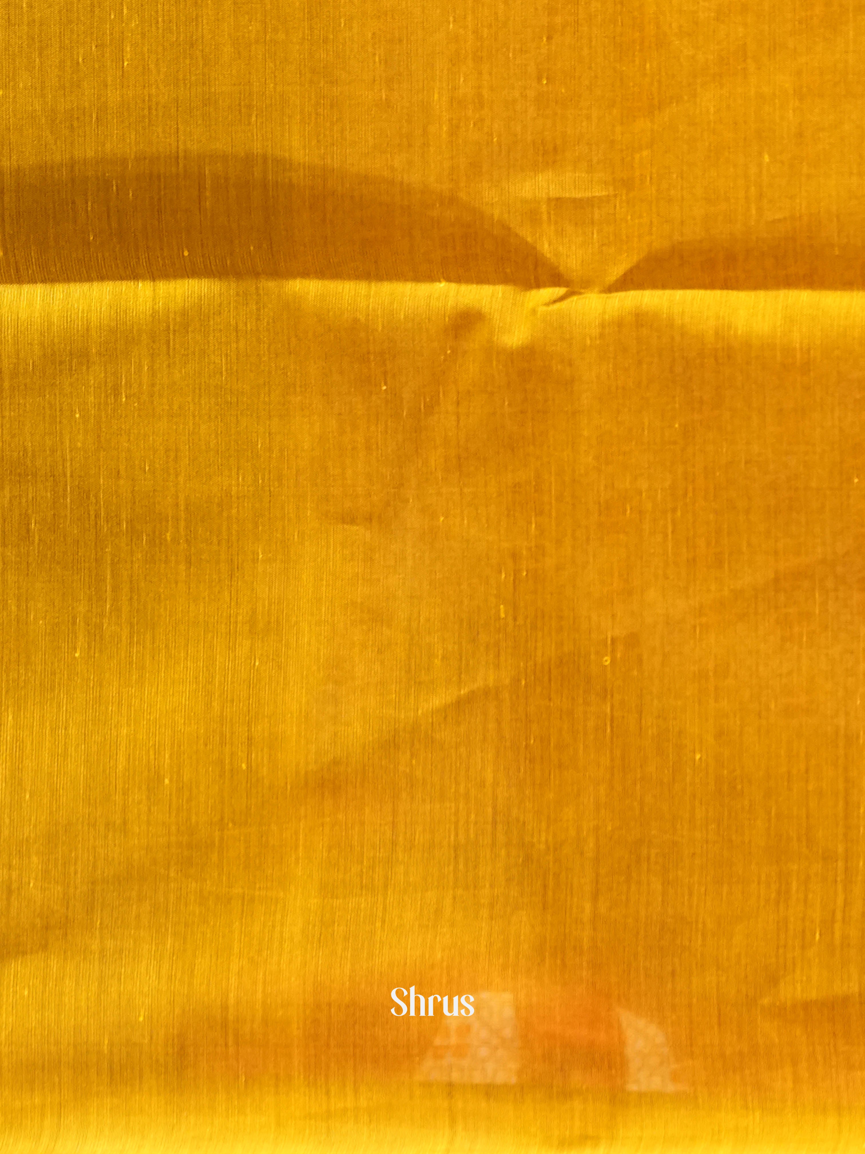 Black & Mustard - Semi Silkcotton Saree