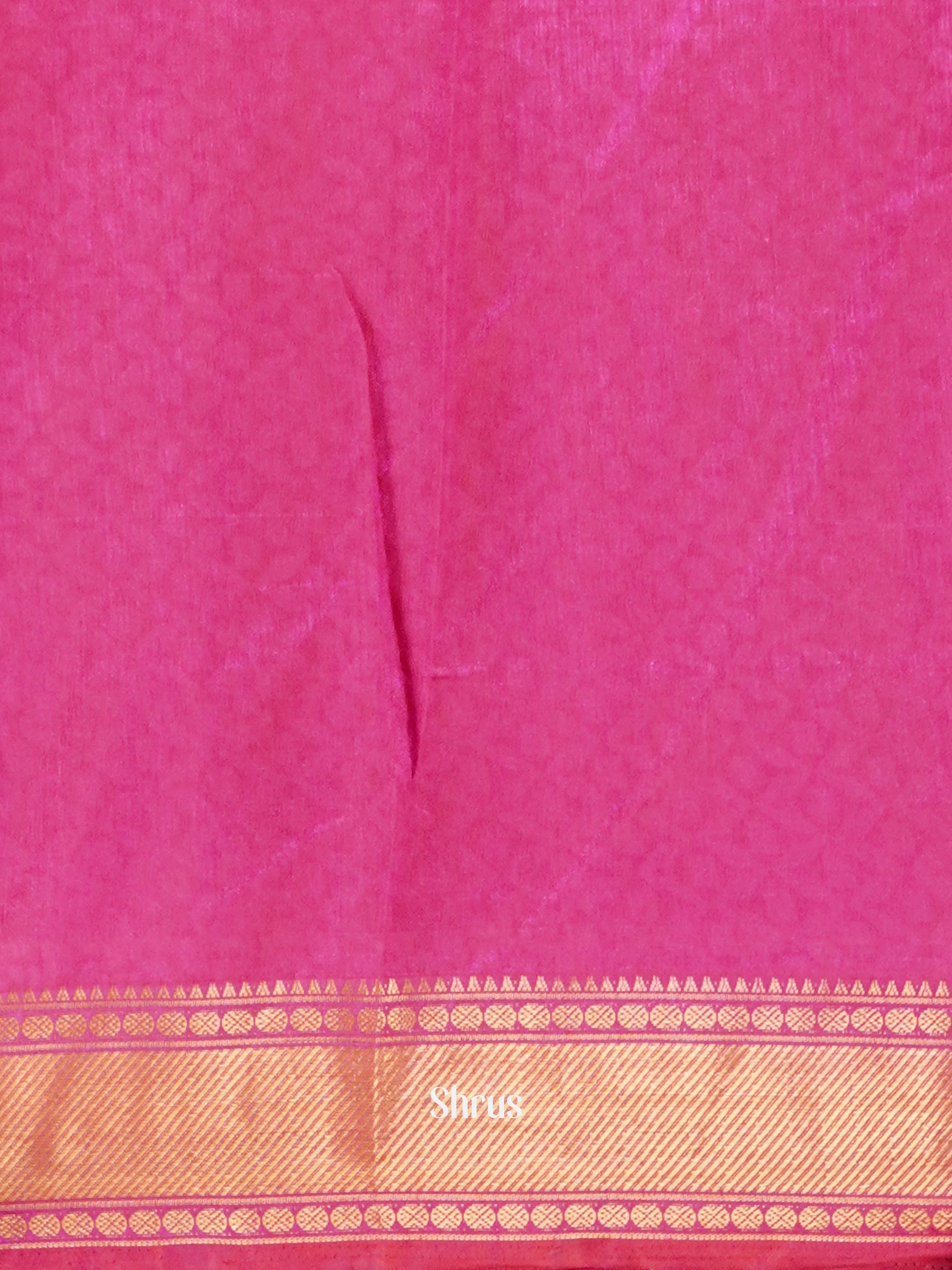 Purple & Pink  - Semi Patola Saree