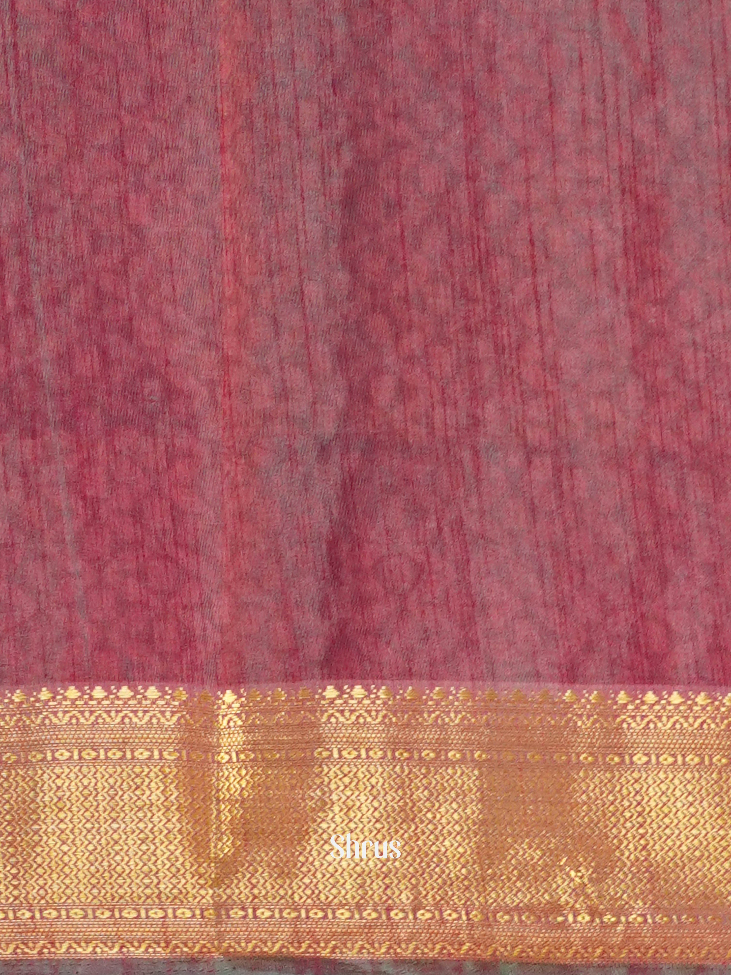 Green & Brown - Semi Patola Saree