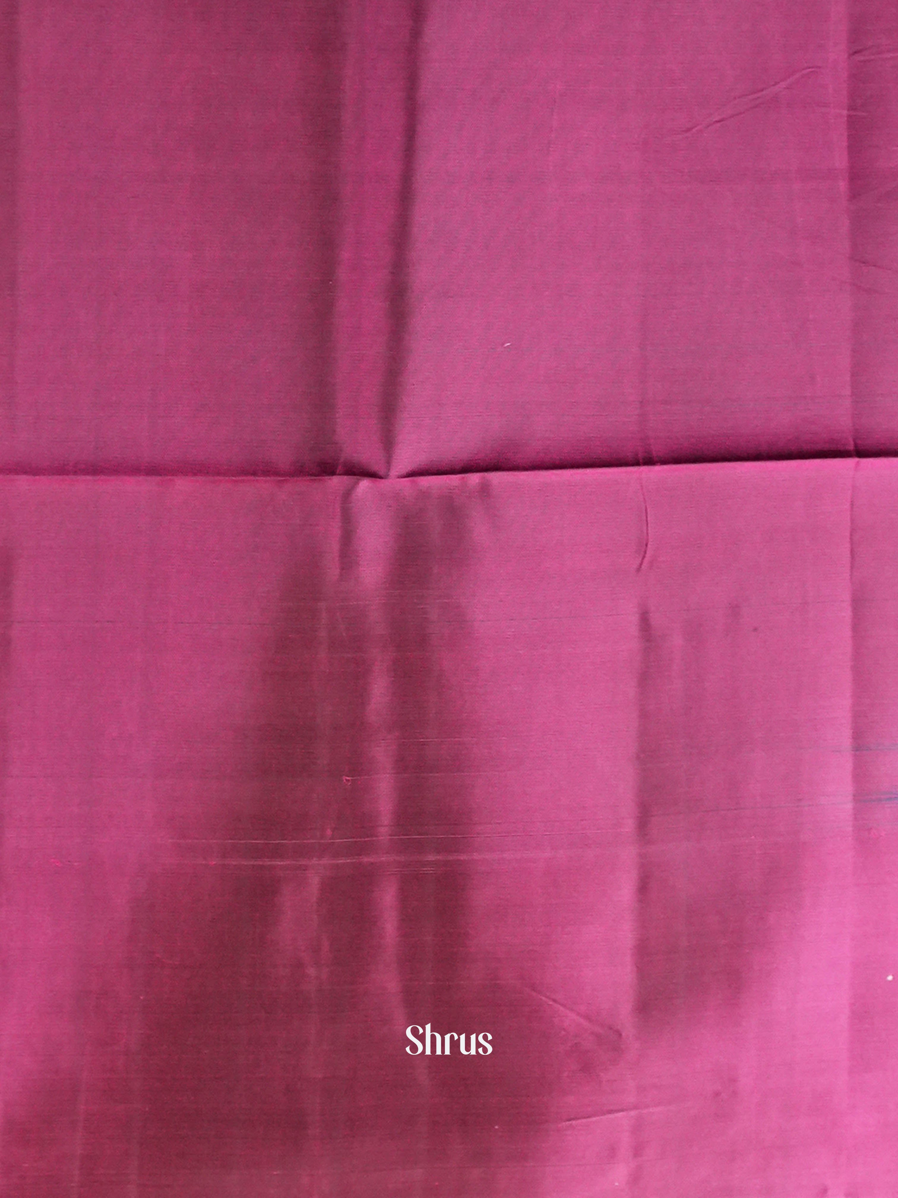 Rosy Red &Fancy  Blue  - Softsilk-halfpure Saree