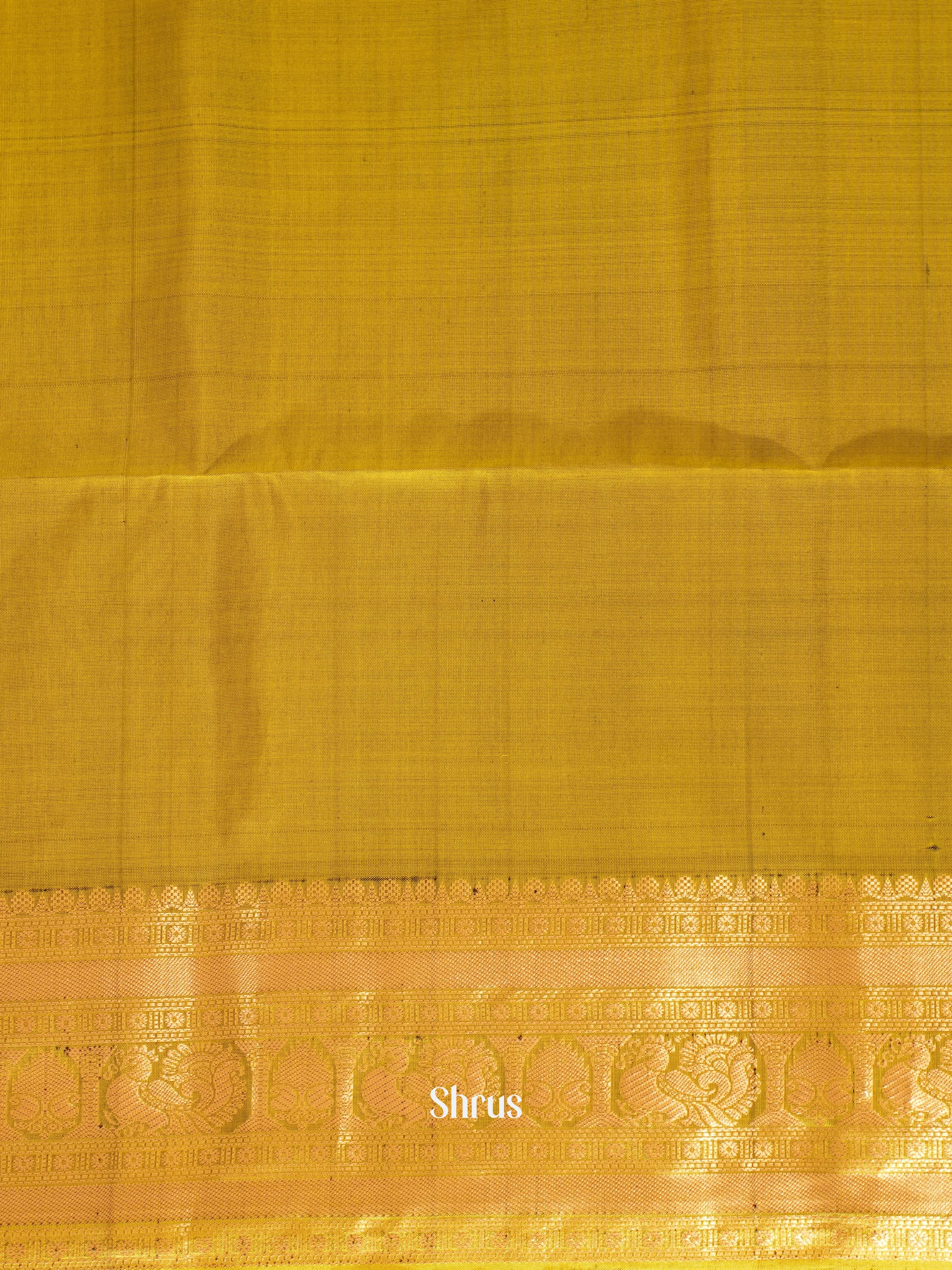 Violet & Green - Soft Silk Saree