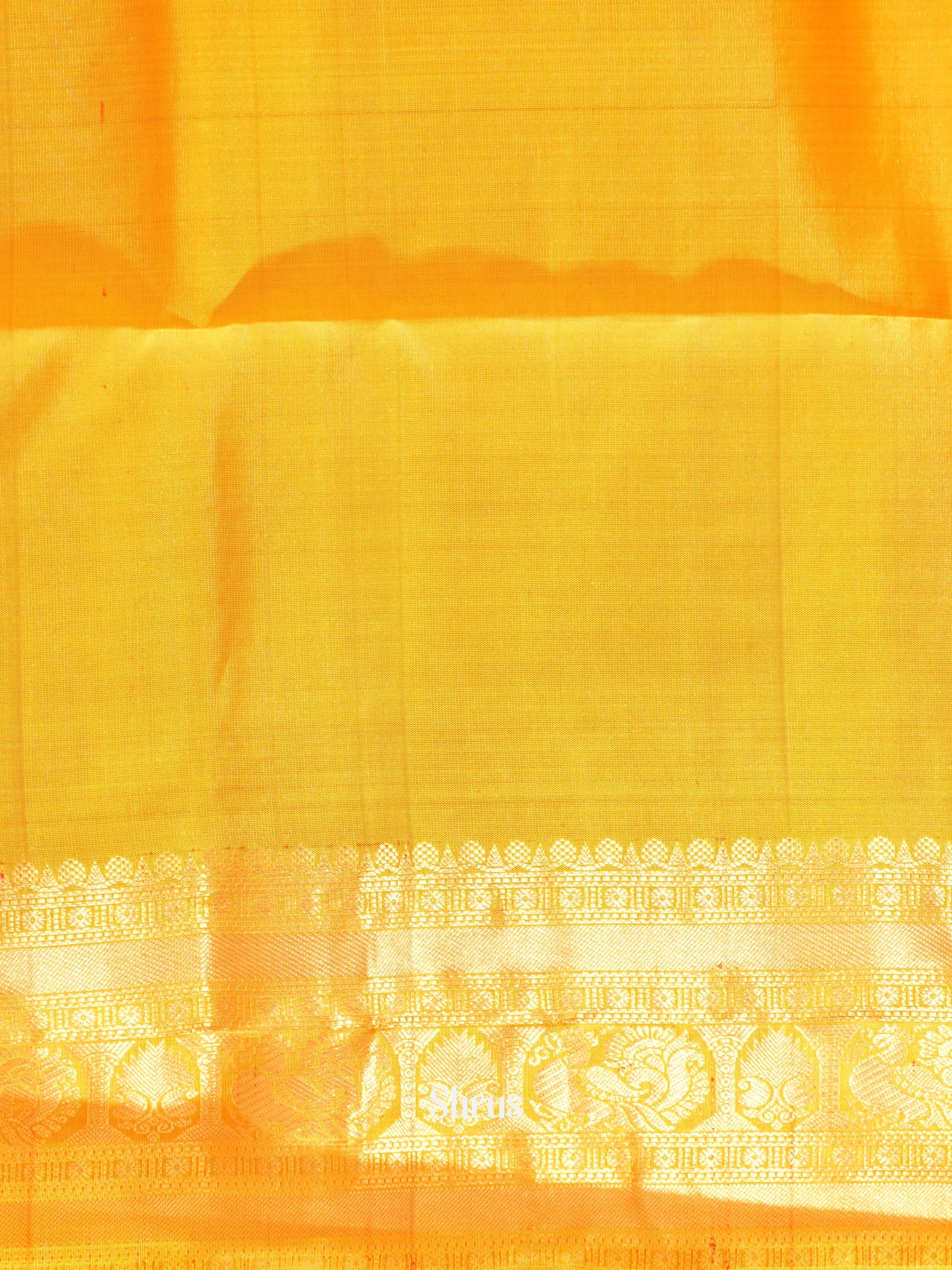 Pink & Yellow - Soft Silk Saree