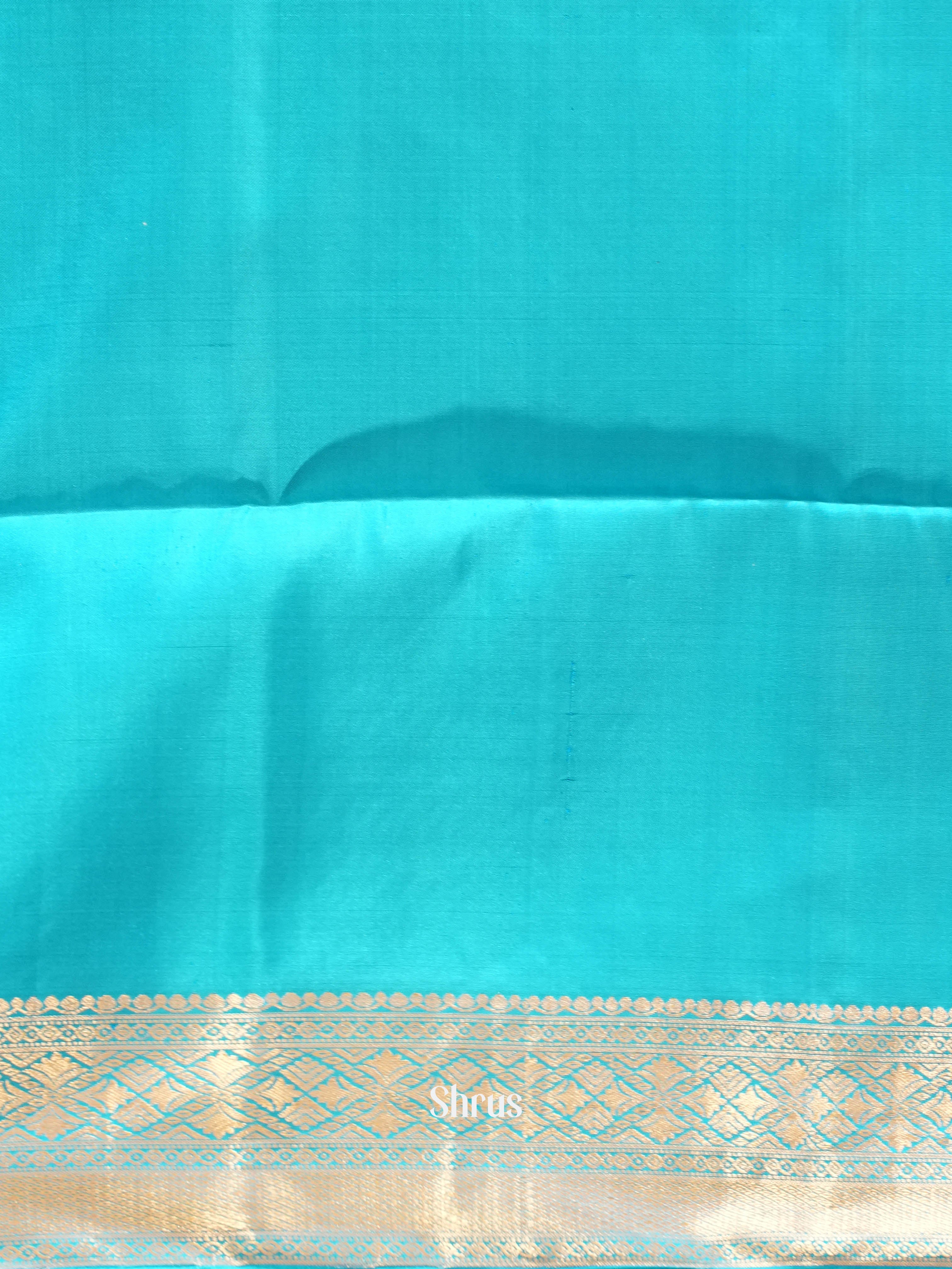 Lavender & Sky Blue - Soft Silk Saree