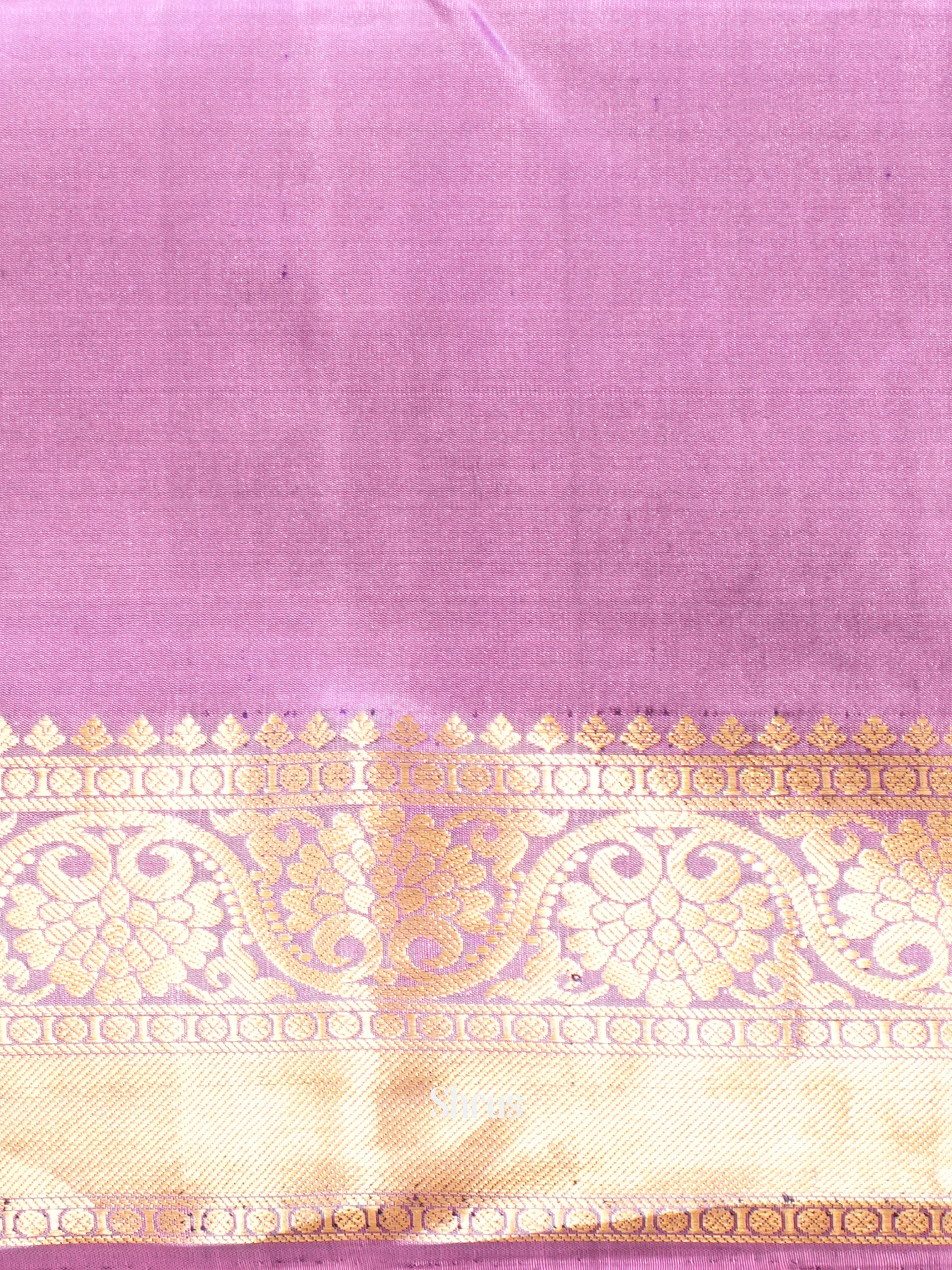 Violet & Purple - Soft Silk Saree