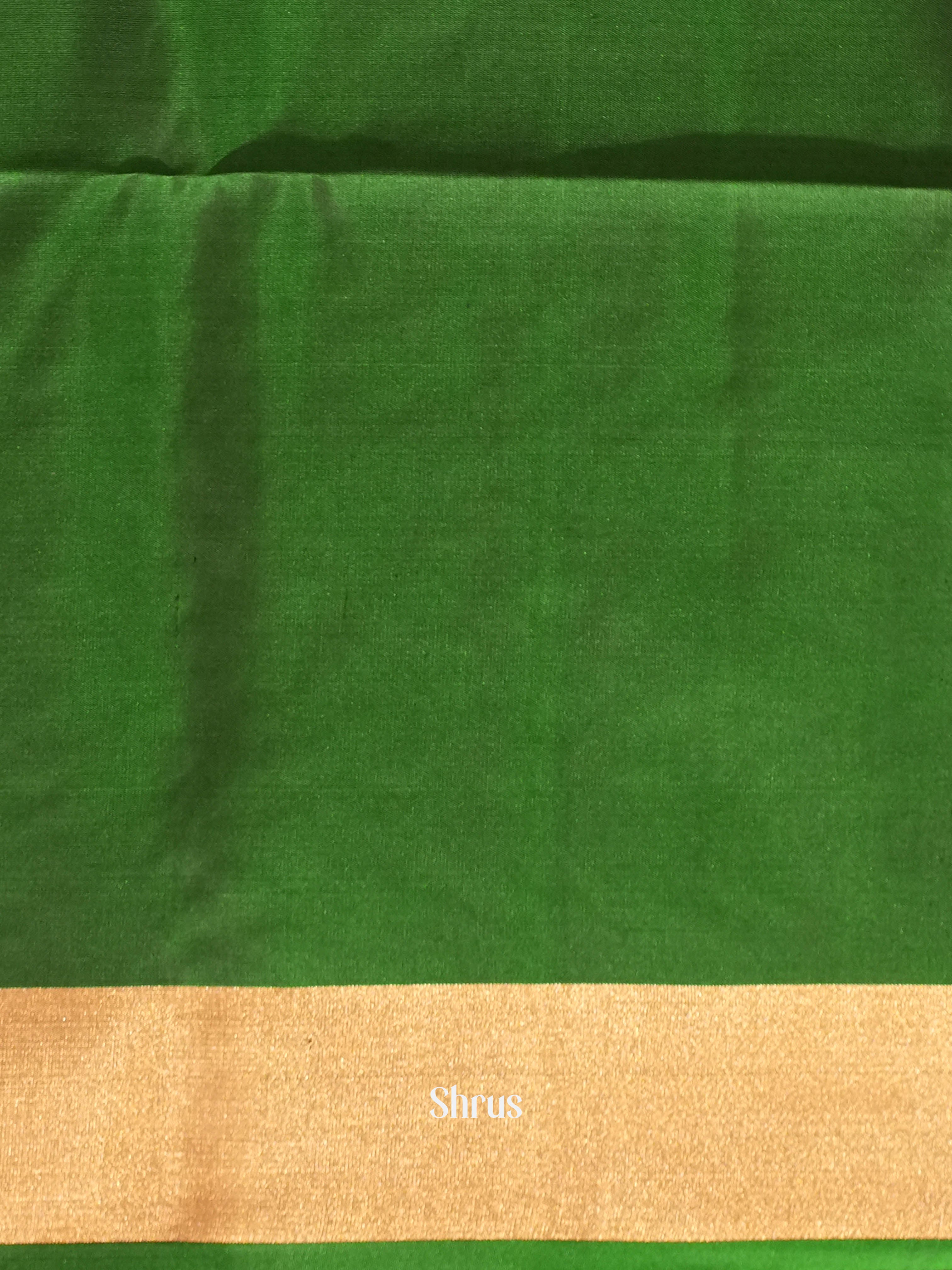 Purple & Green - Soft Silk Saree