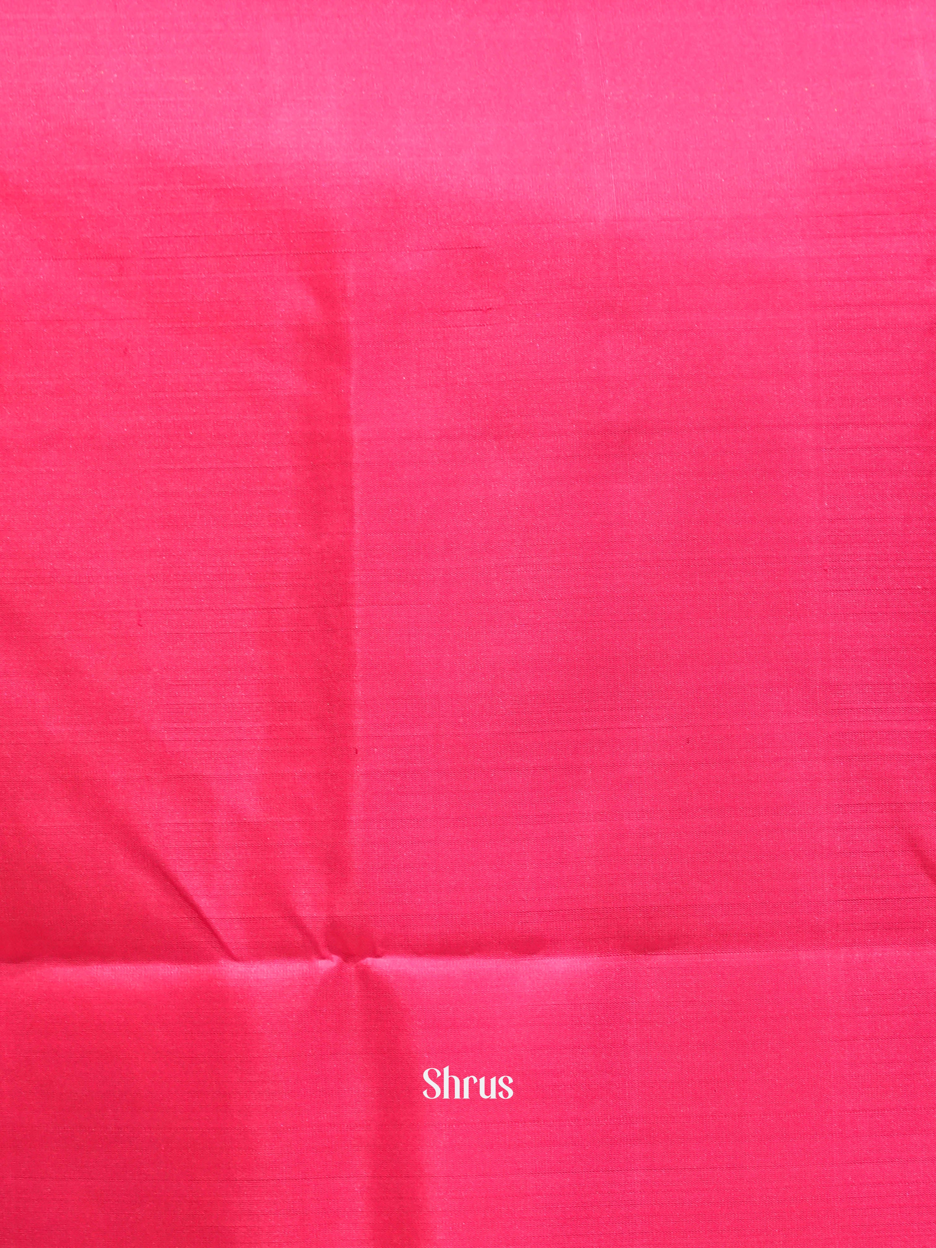 Brown  & Pink  - Soft Silk Saree