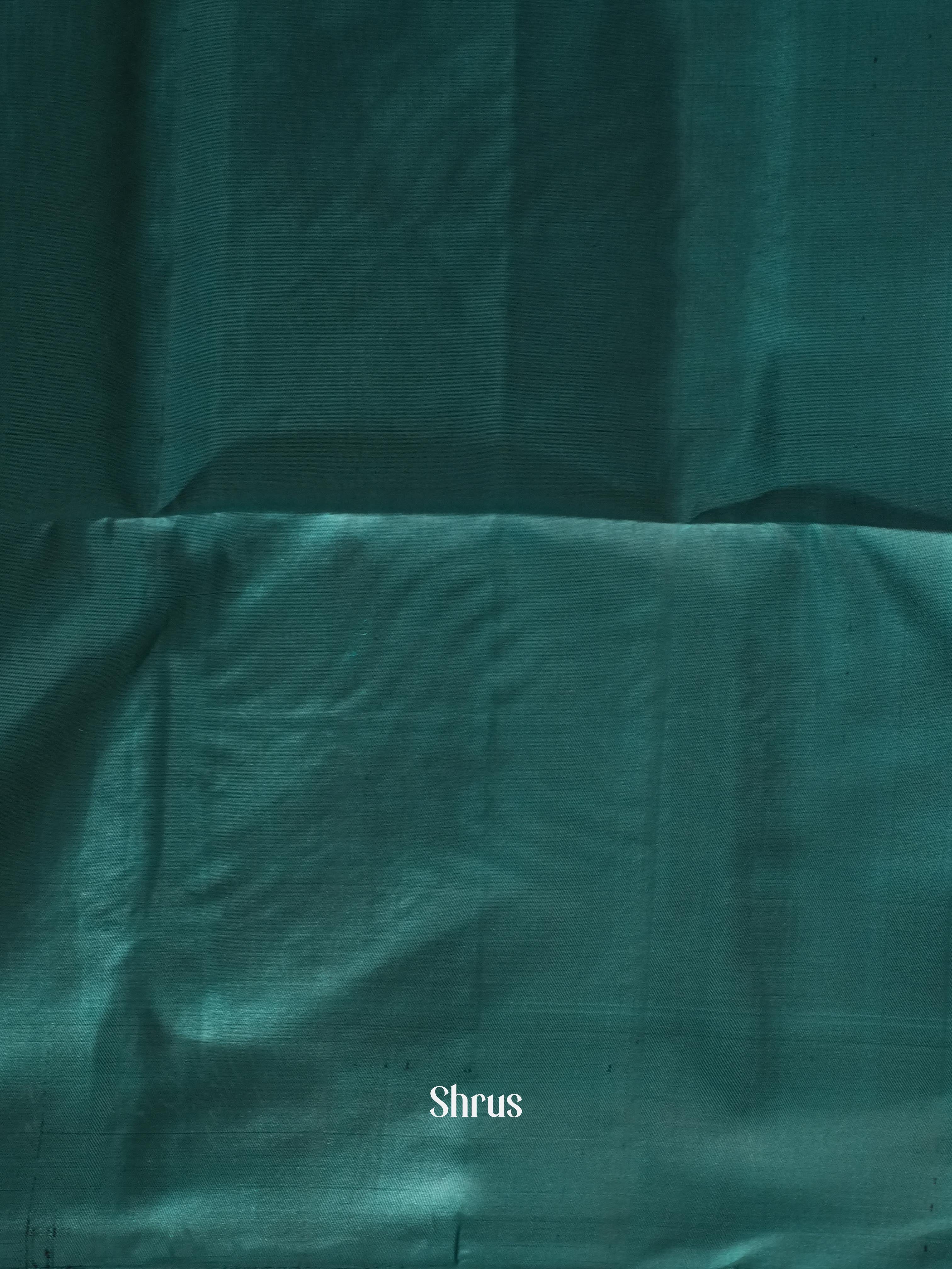 Blue & Green - Soft Silk Saree