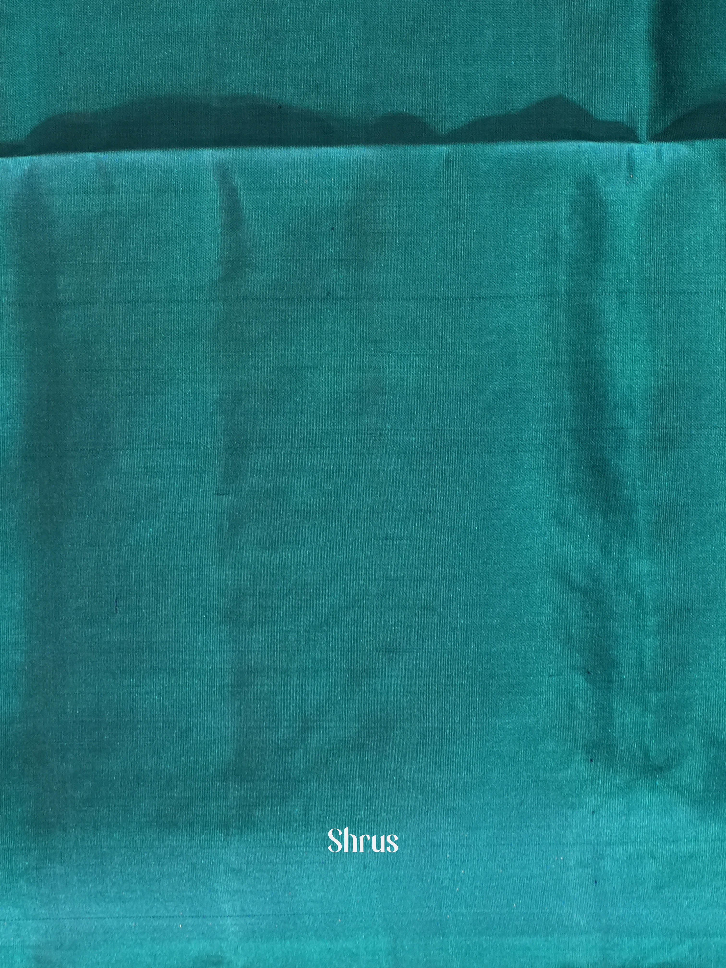 Blue & Teal - Soft Silk Saree