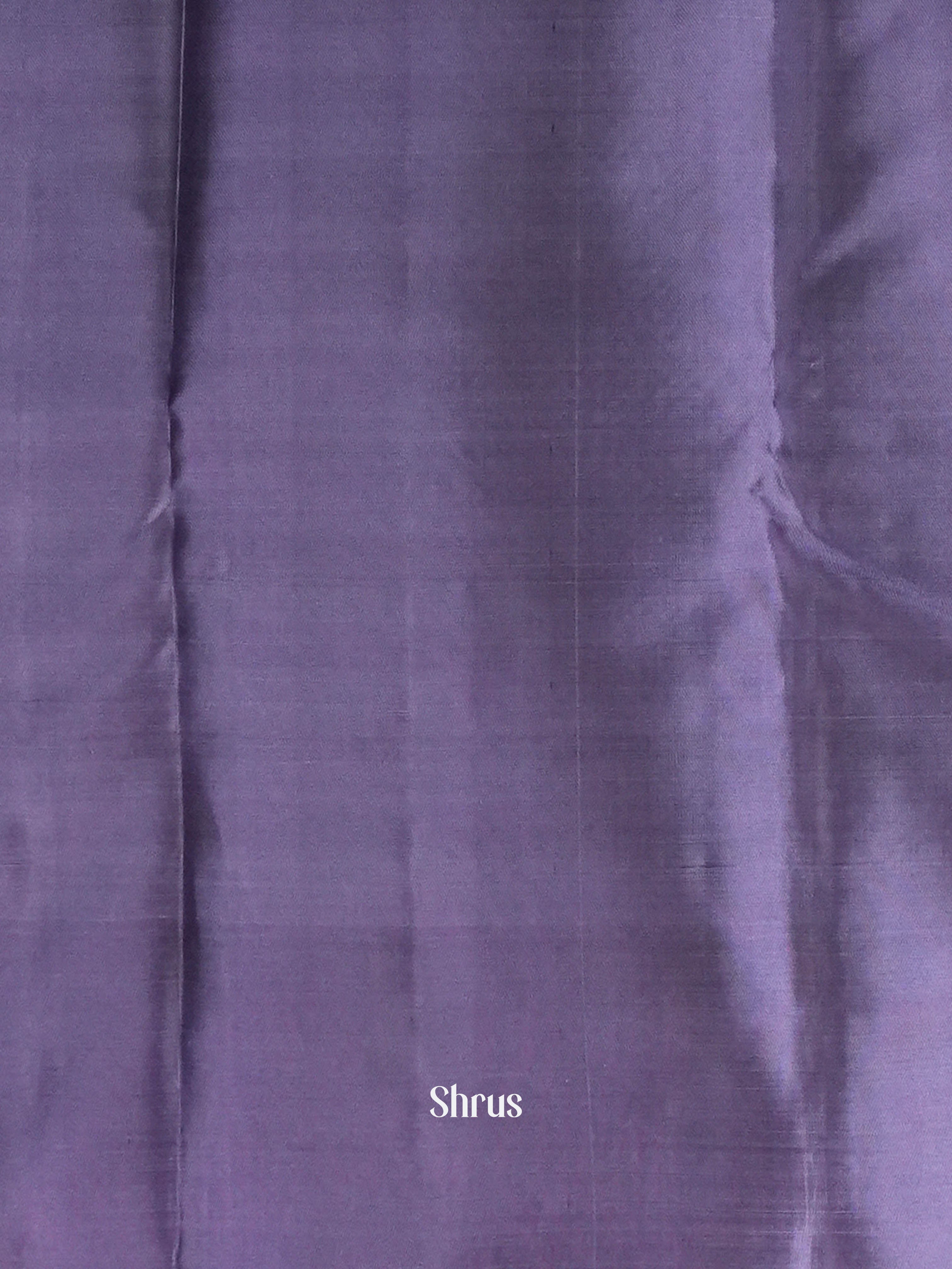 Barefoot In The Grass & Violet  - Softsilk-halfpure Saree