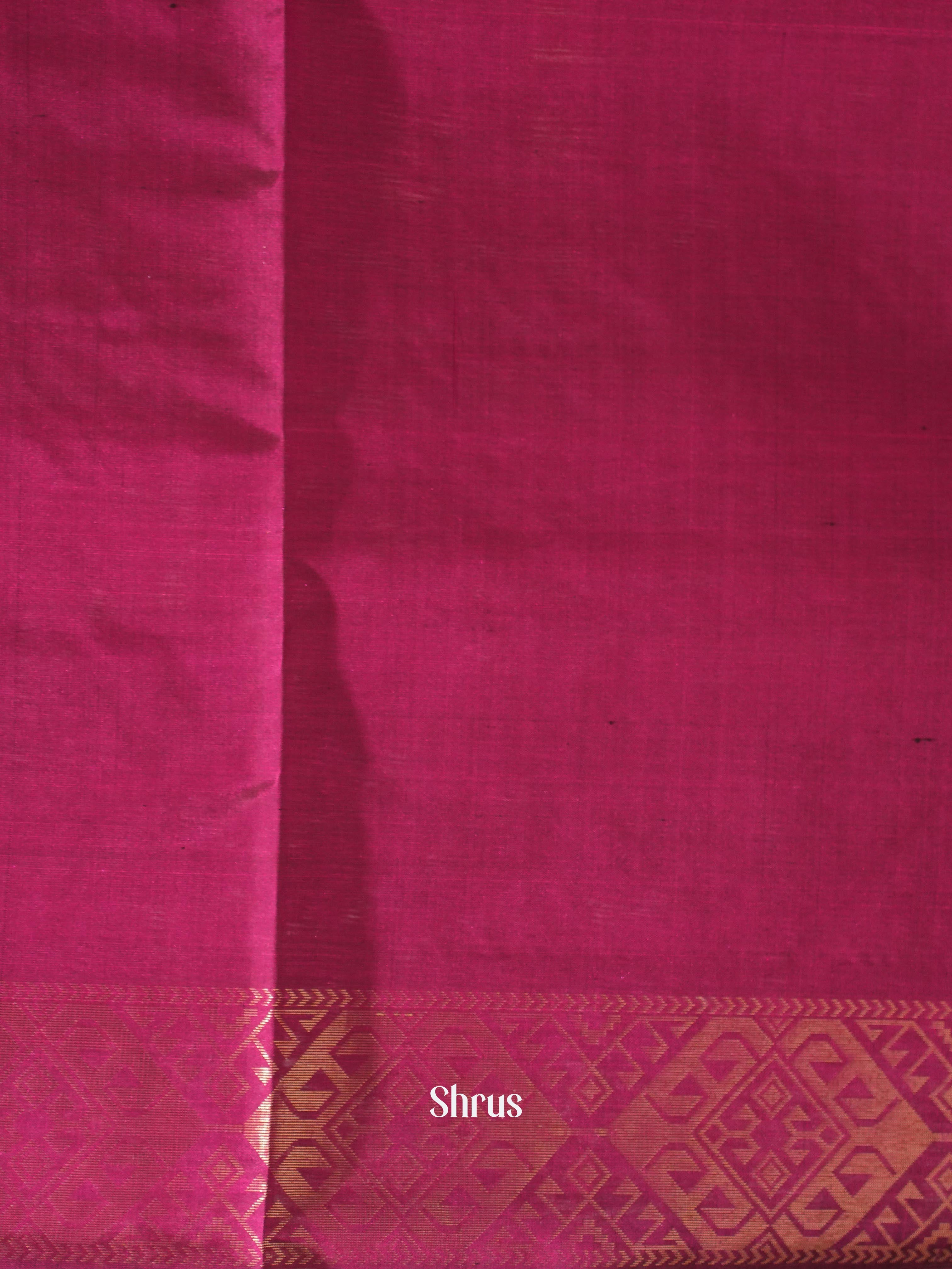 Grey & Purple - Soft Silk Saree