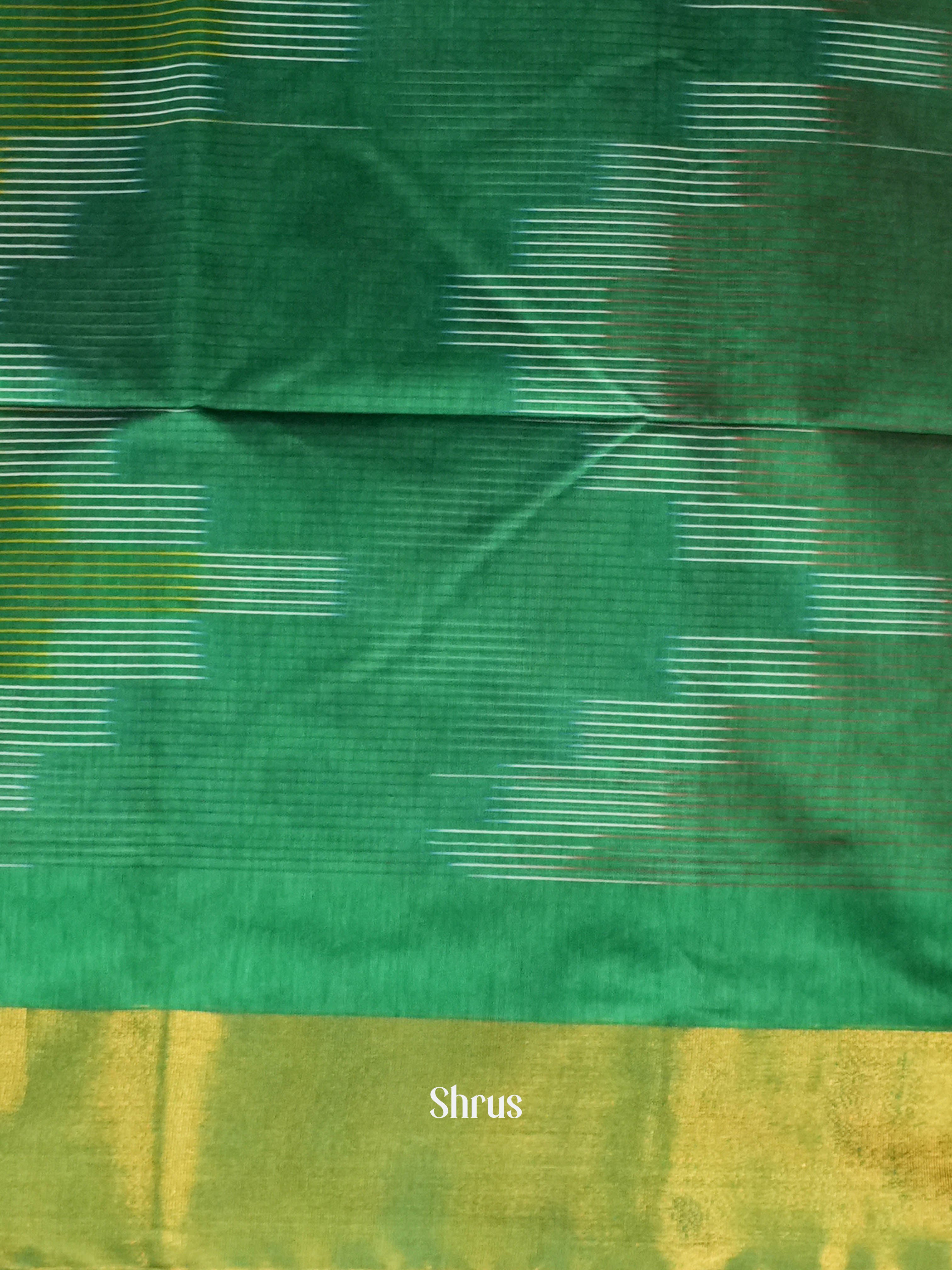 CHS10884 - Ikkat Kora Saree