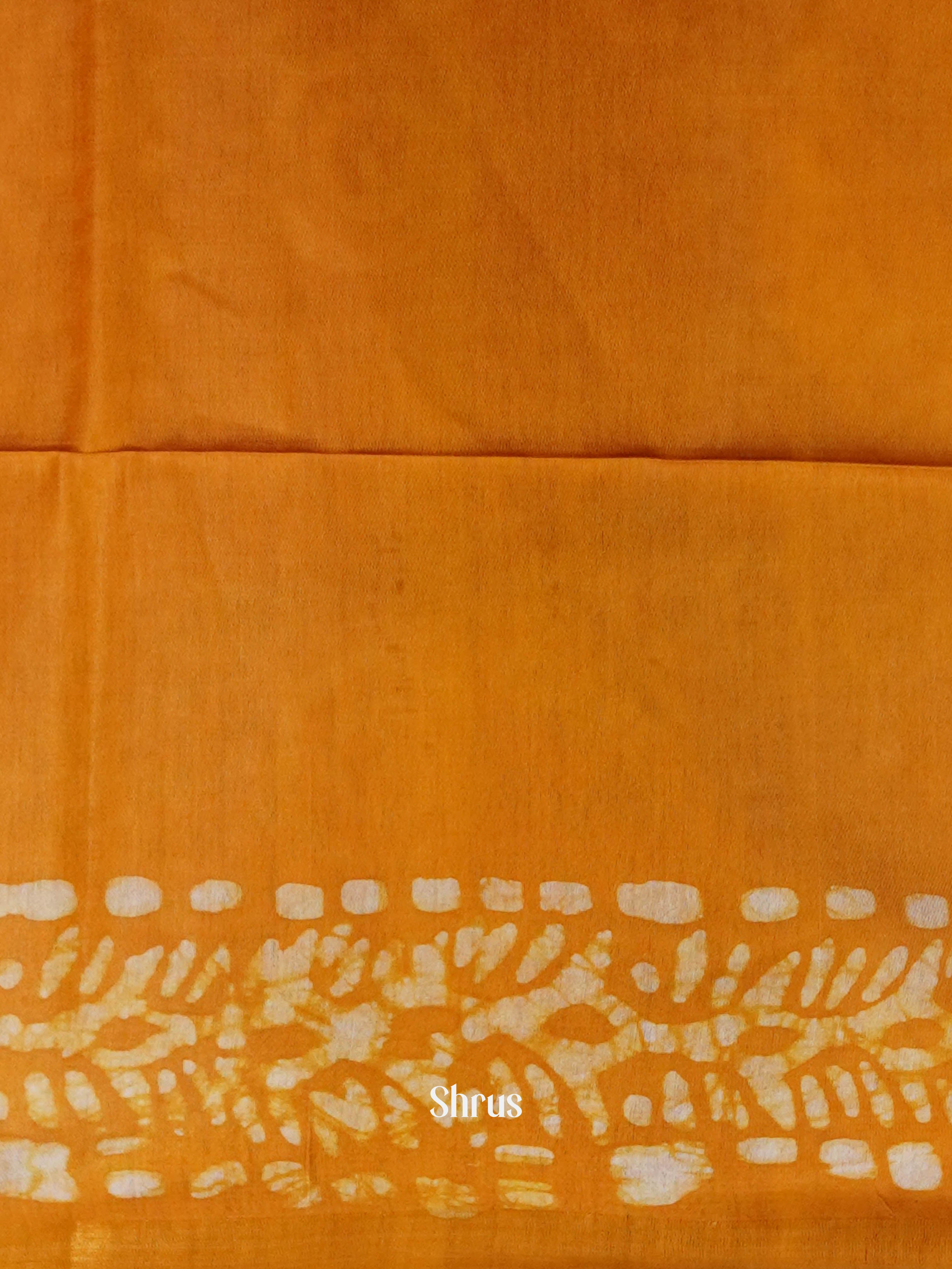 Violet & Orange - Bhatik Saree