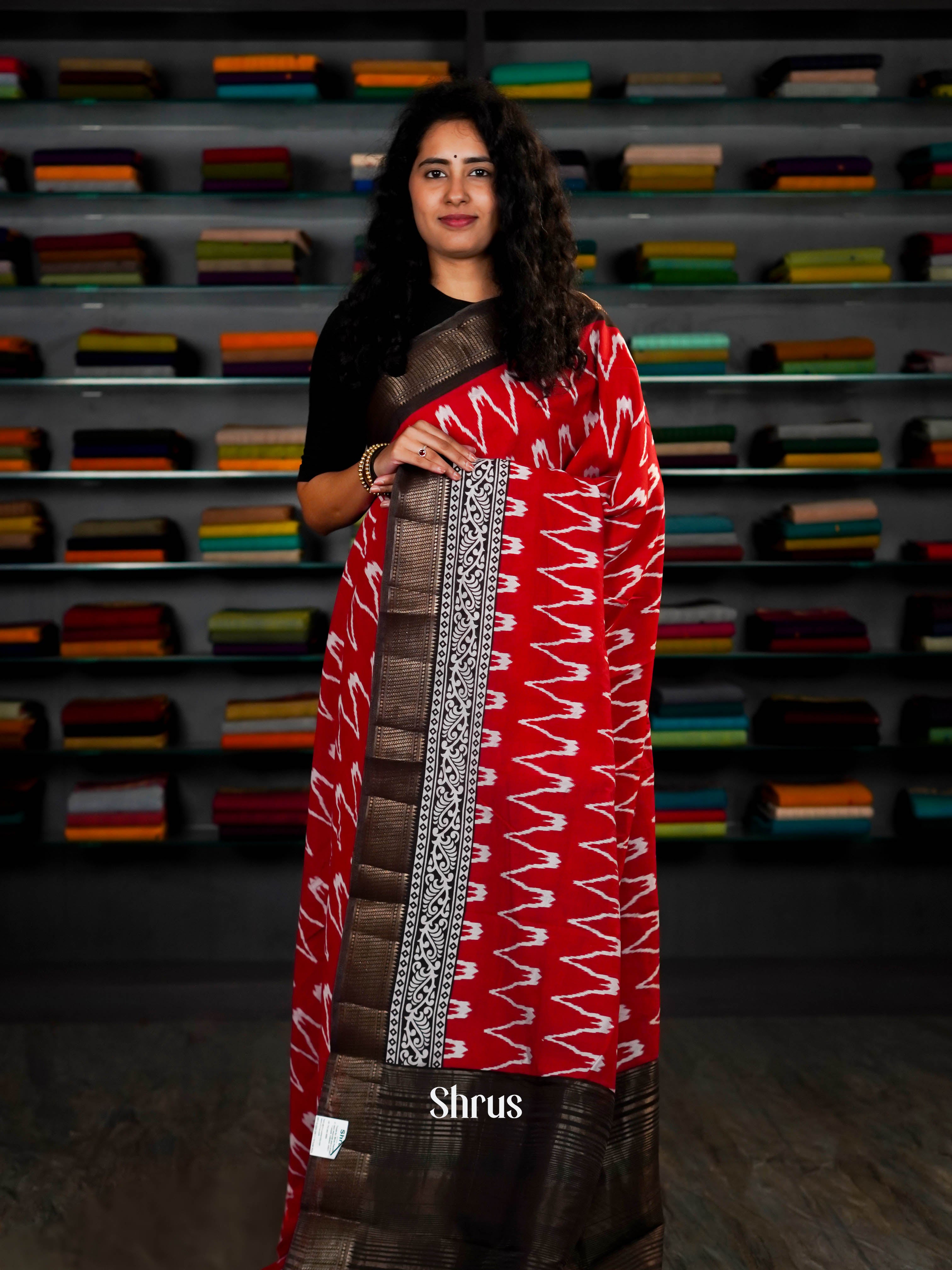 Red & Black - Art Modal Saree