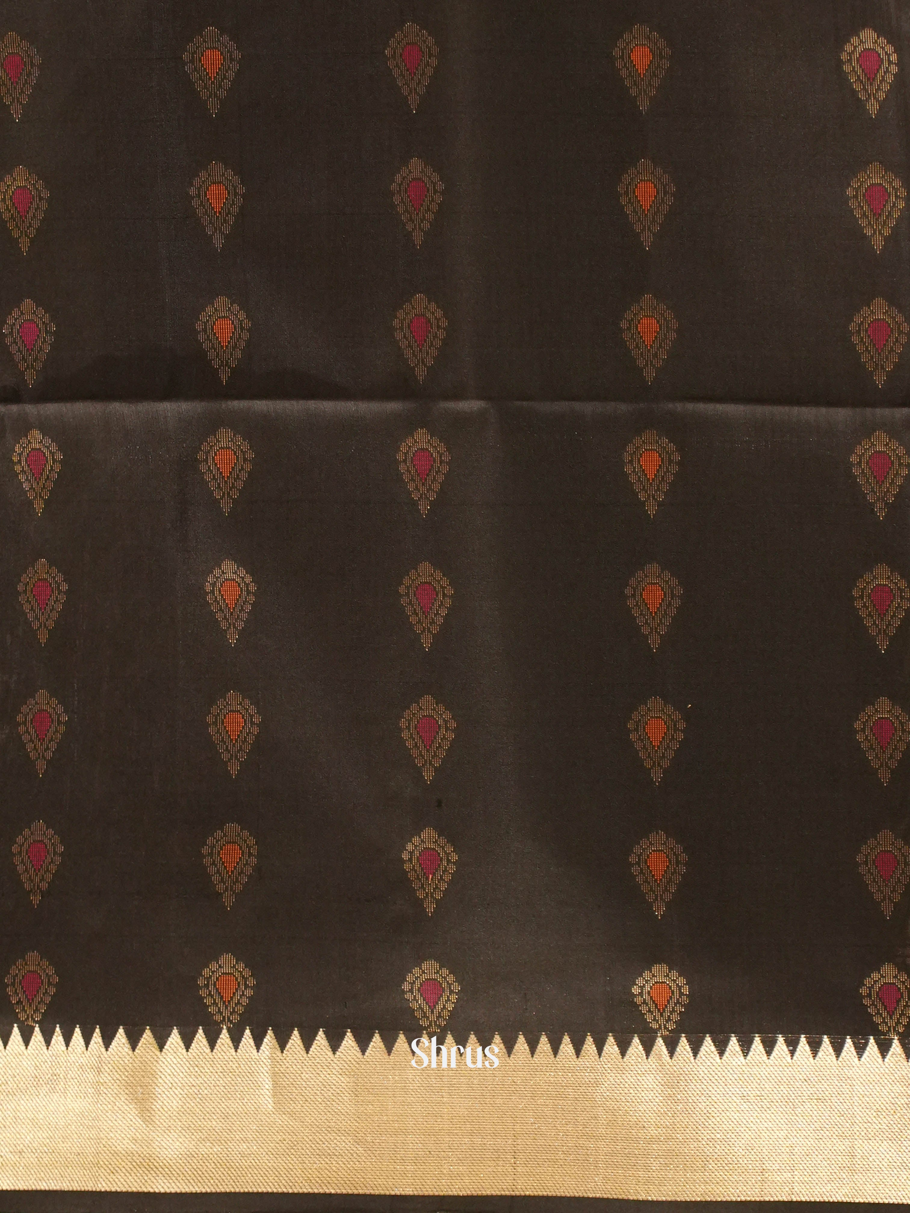 Black(Single tone) - Soft Silk Saree