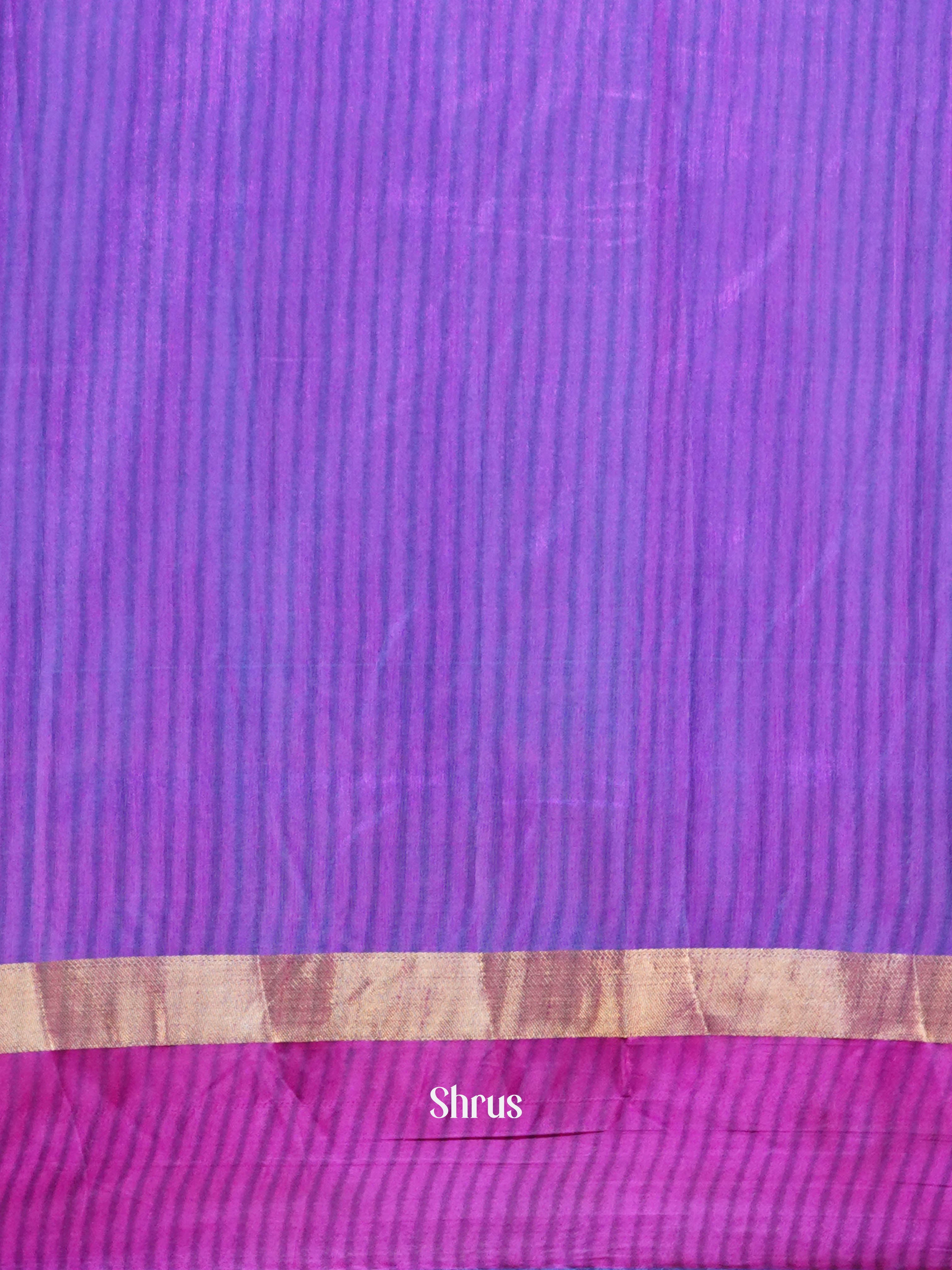 Blue & Purple- Semi Patola Saree