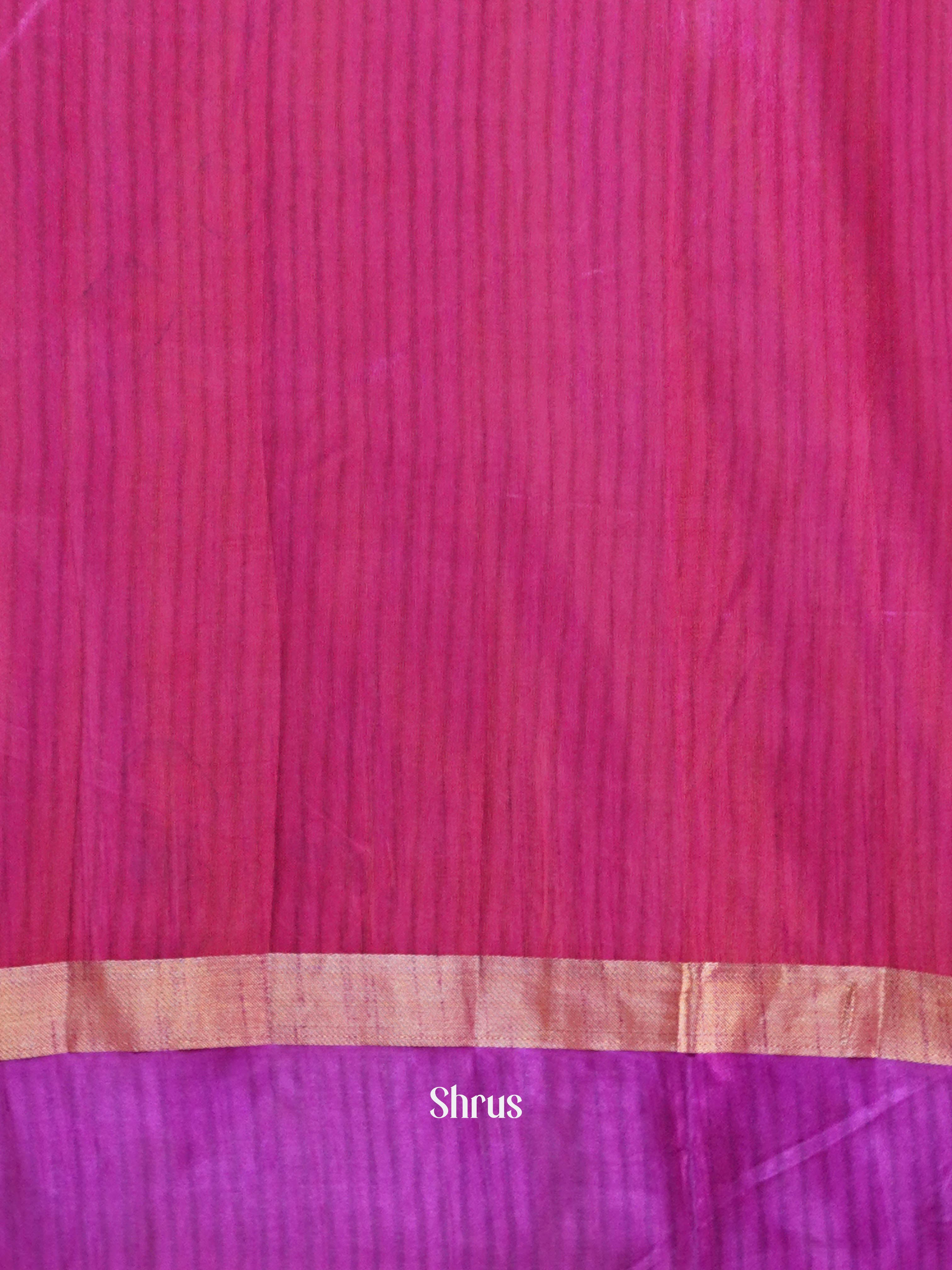 Purple & Pink - Semi Patola Saree