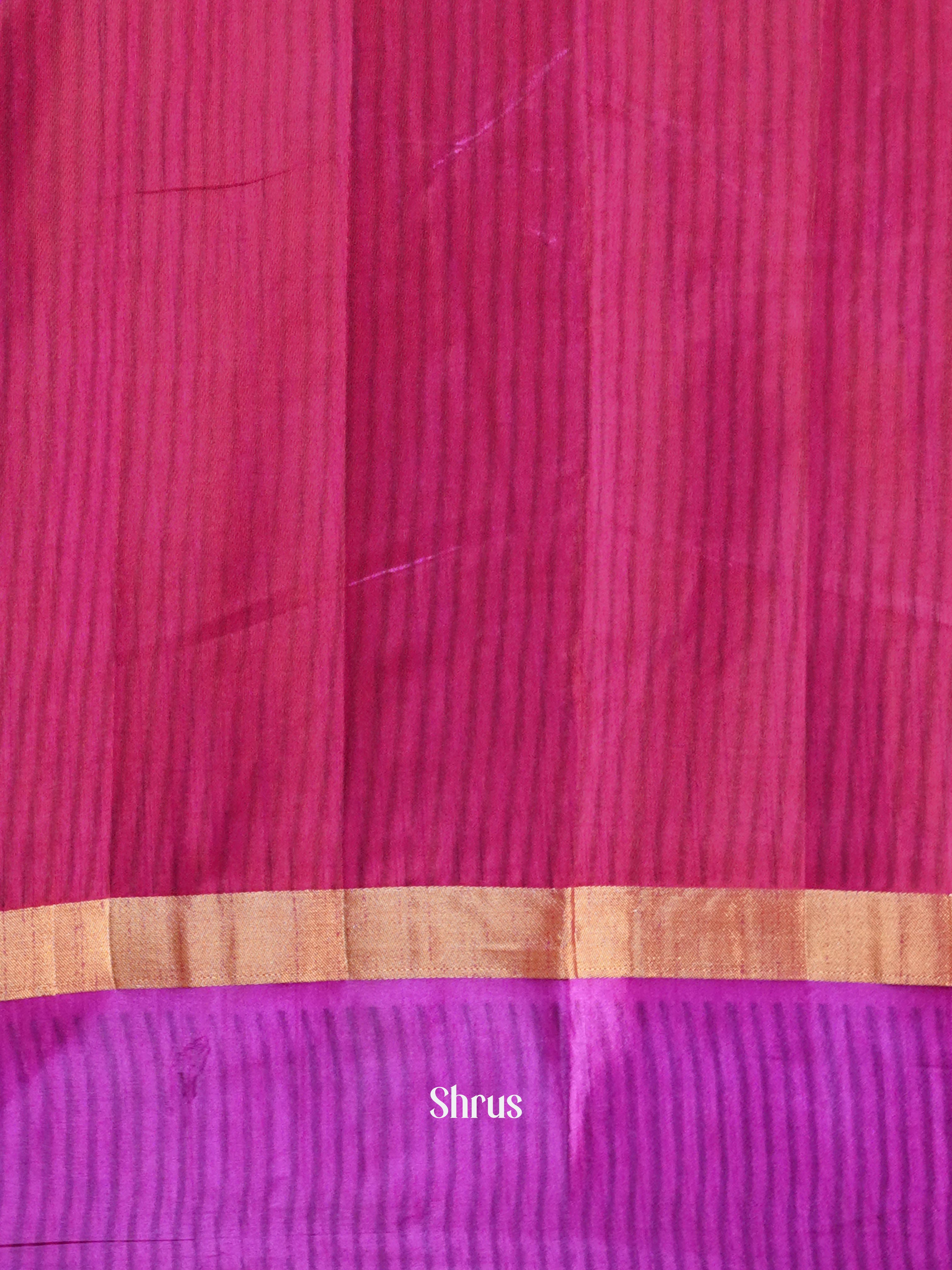 Purple & Pink - Semi Patola Saree