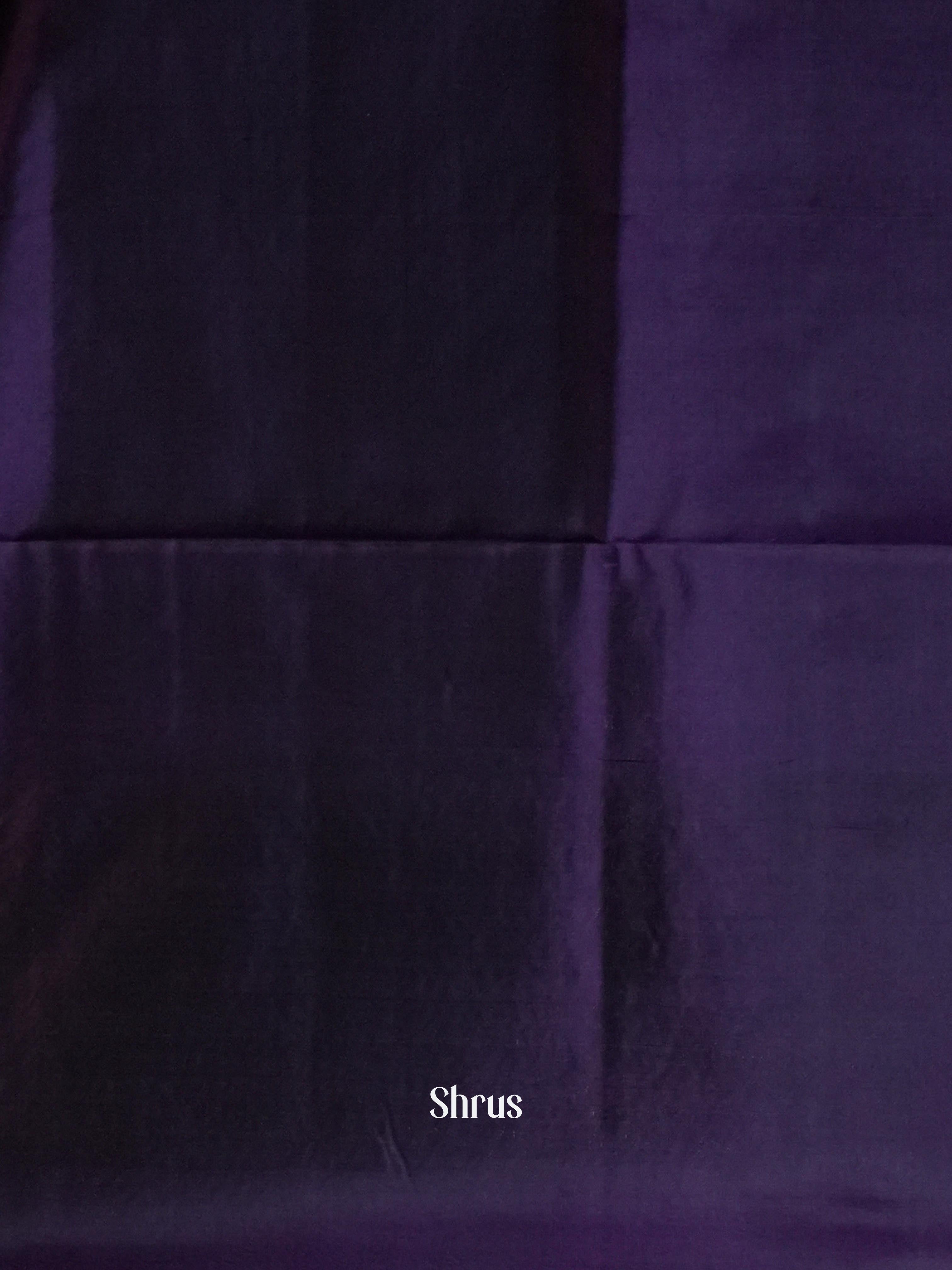 Purple & Violet  - Soft Silk Saree