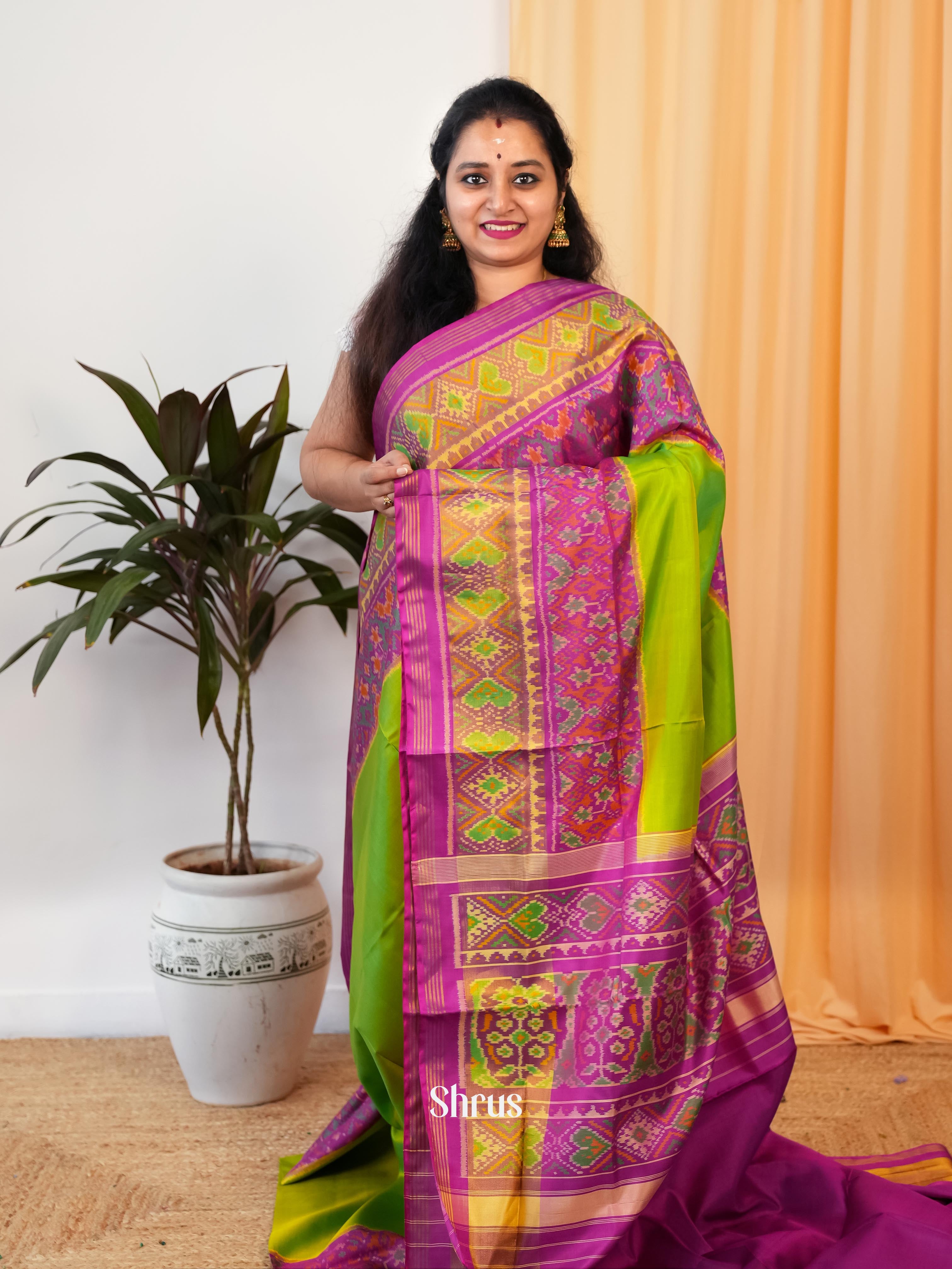 Green & Purple - Rajkot Patola Saree