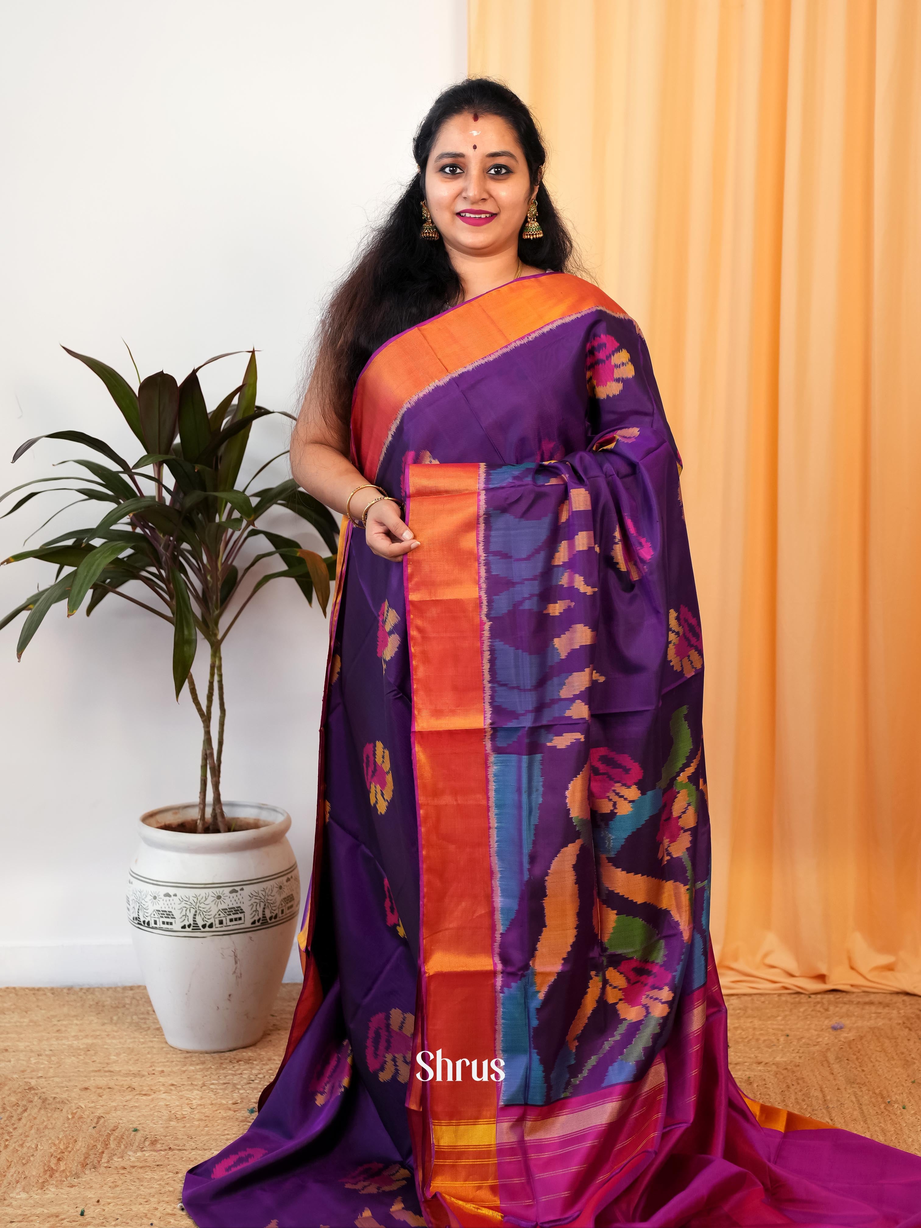 Violet & Purple- Rajkot Patola Saree