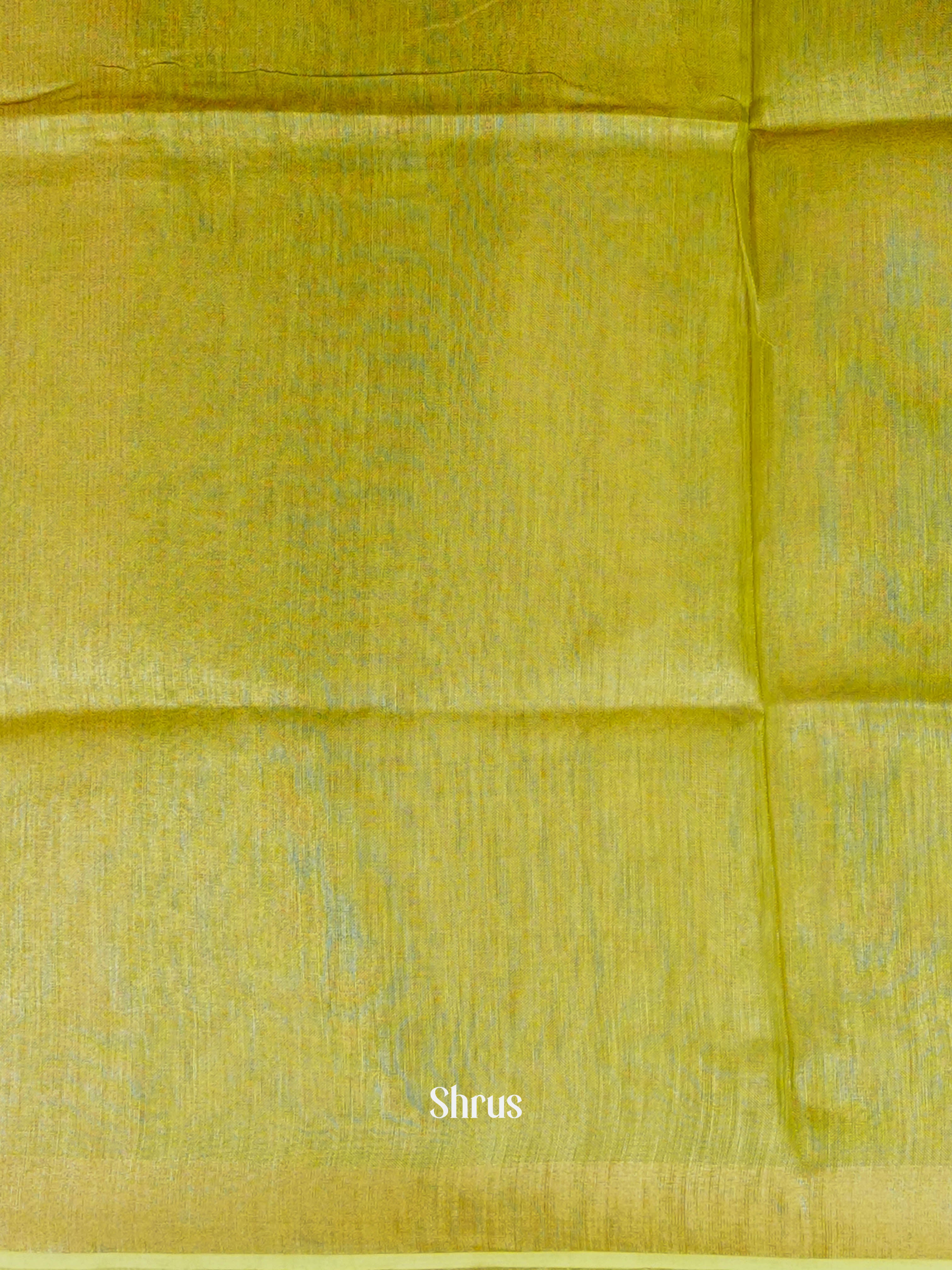 Green & Gold- Linen Saree