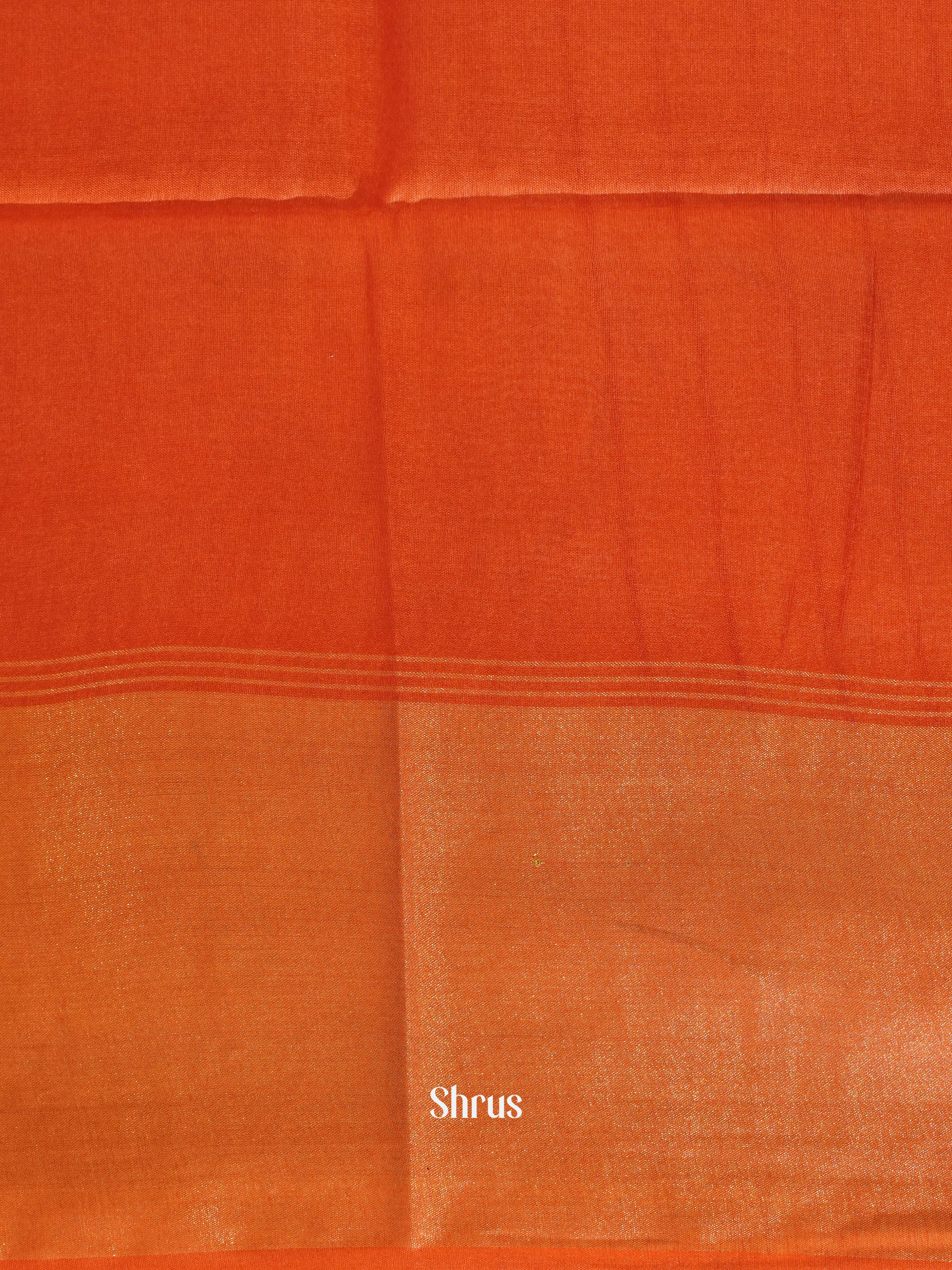 Blue & Red - Semi Tussar Saree