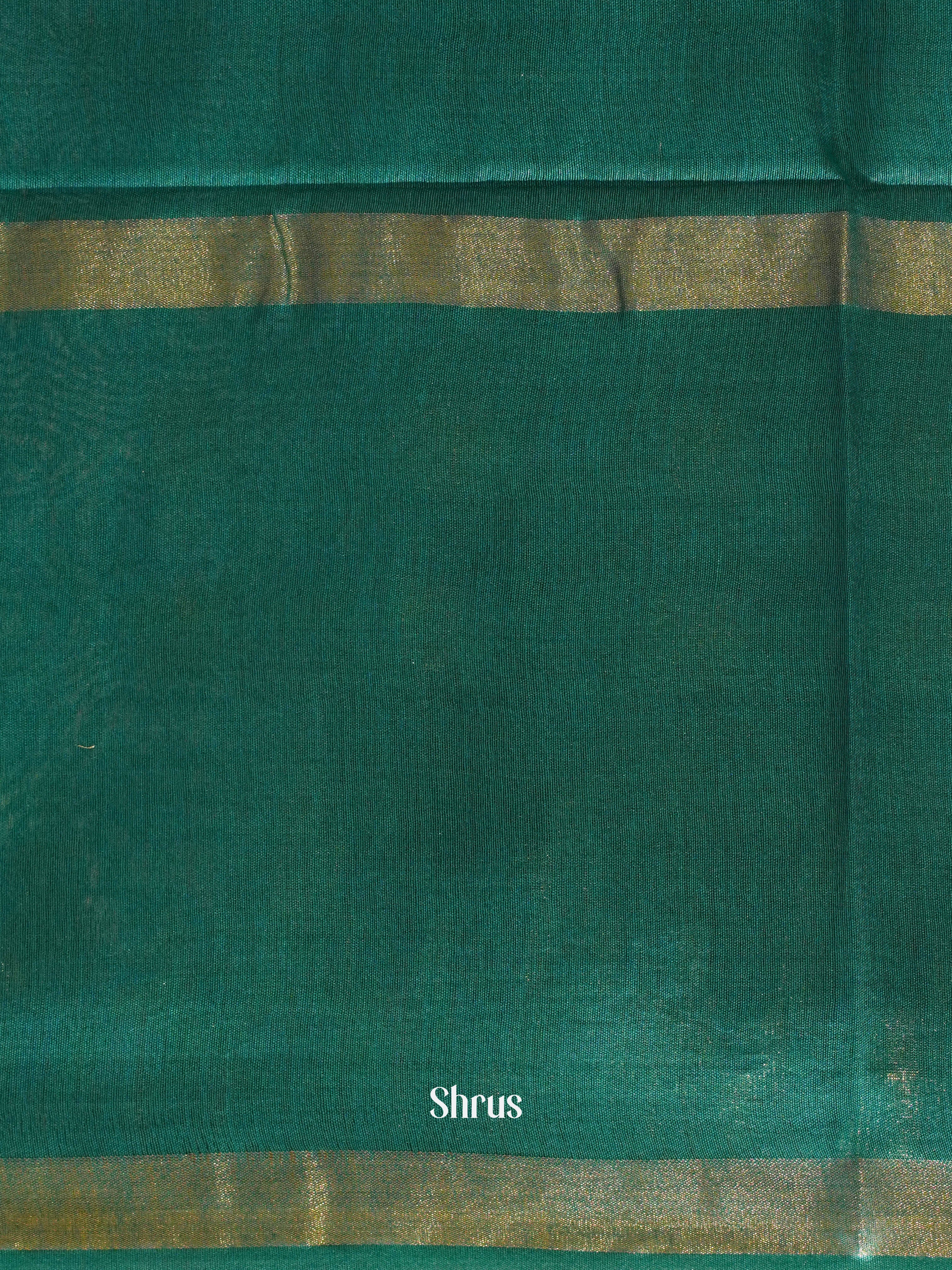 Purple & Teal - Semi Tussar Saree