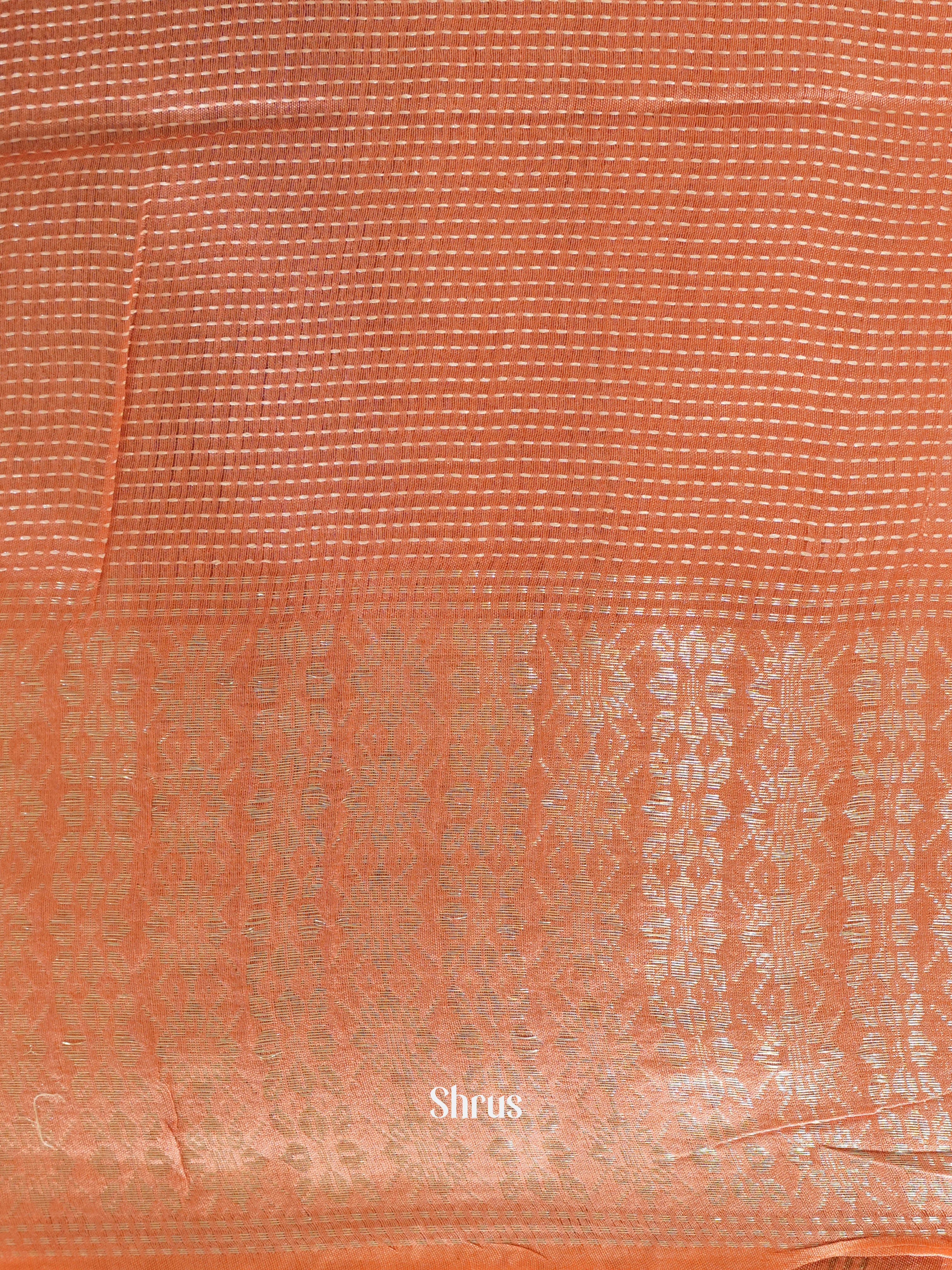 Grey & Pink - Semi Tussar Saree