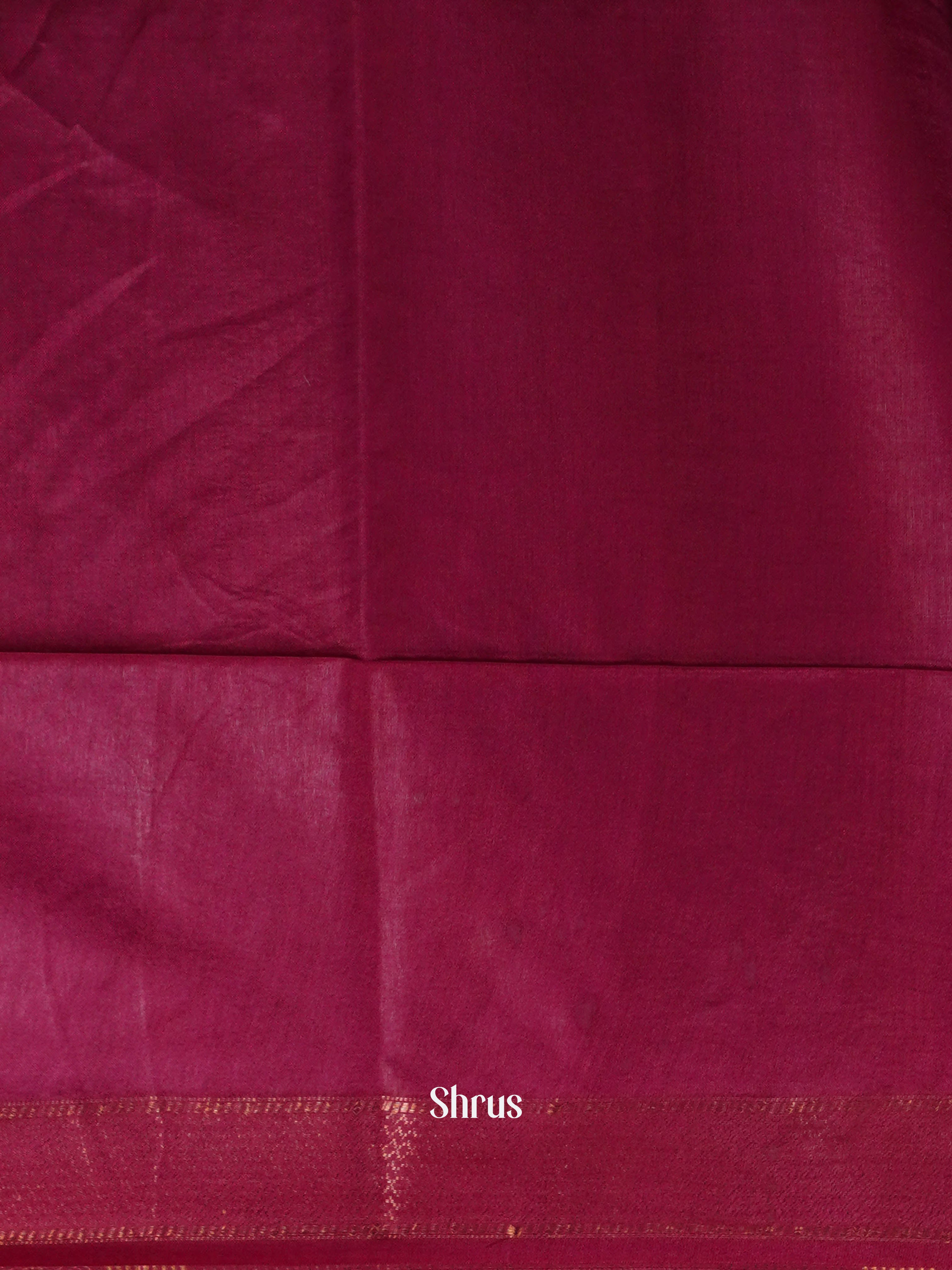 Majenta(single Tone) - Semi Tussar Saree