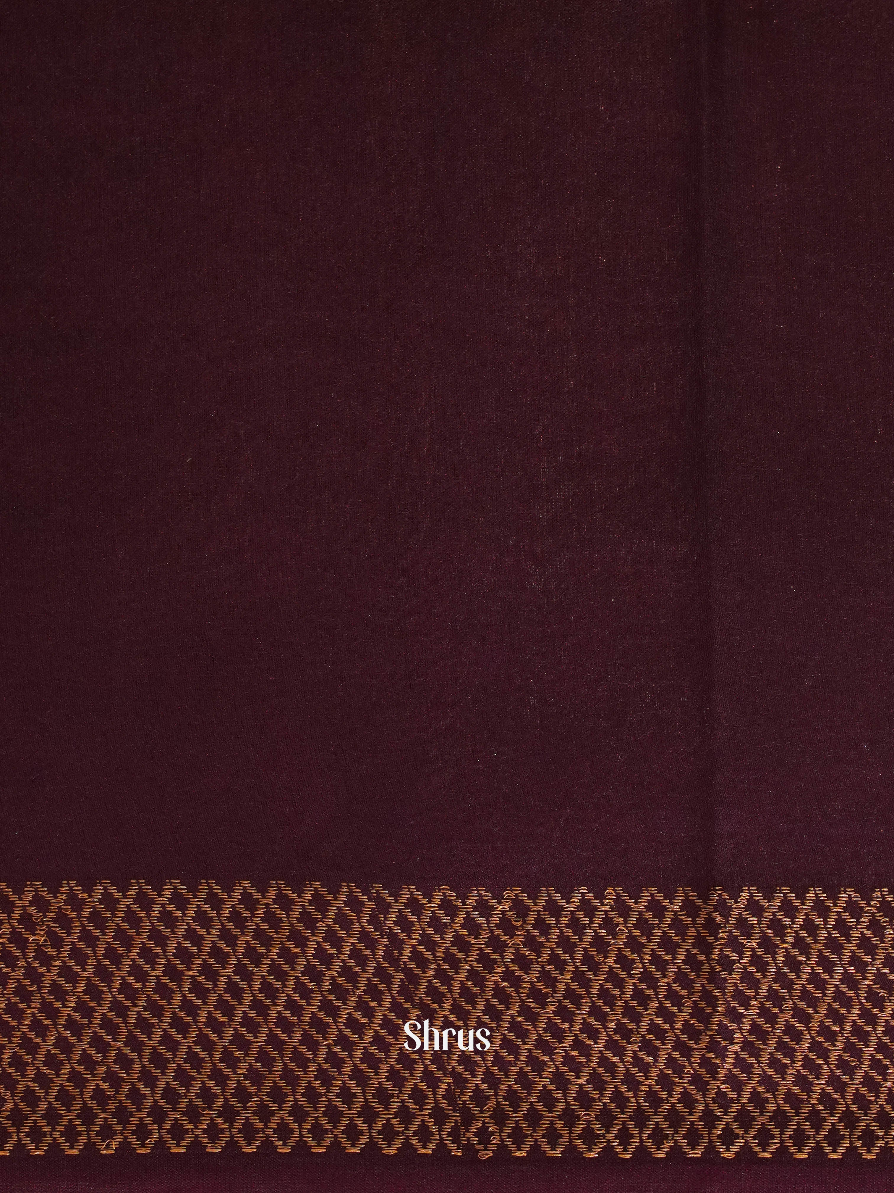 Wine(Single Tone)- Semi Tussar Saree