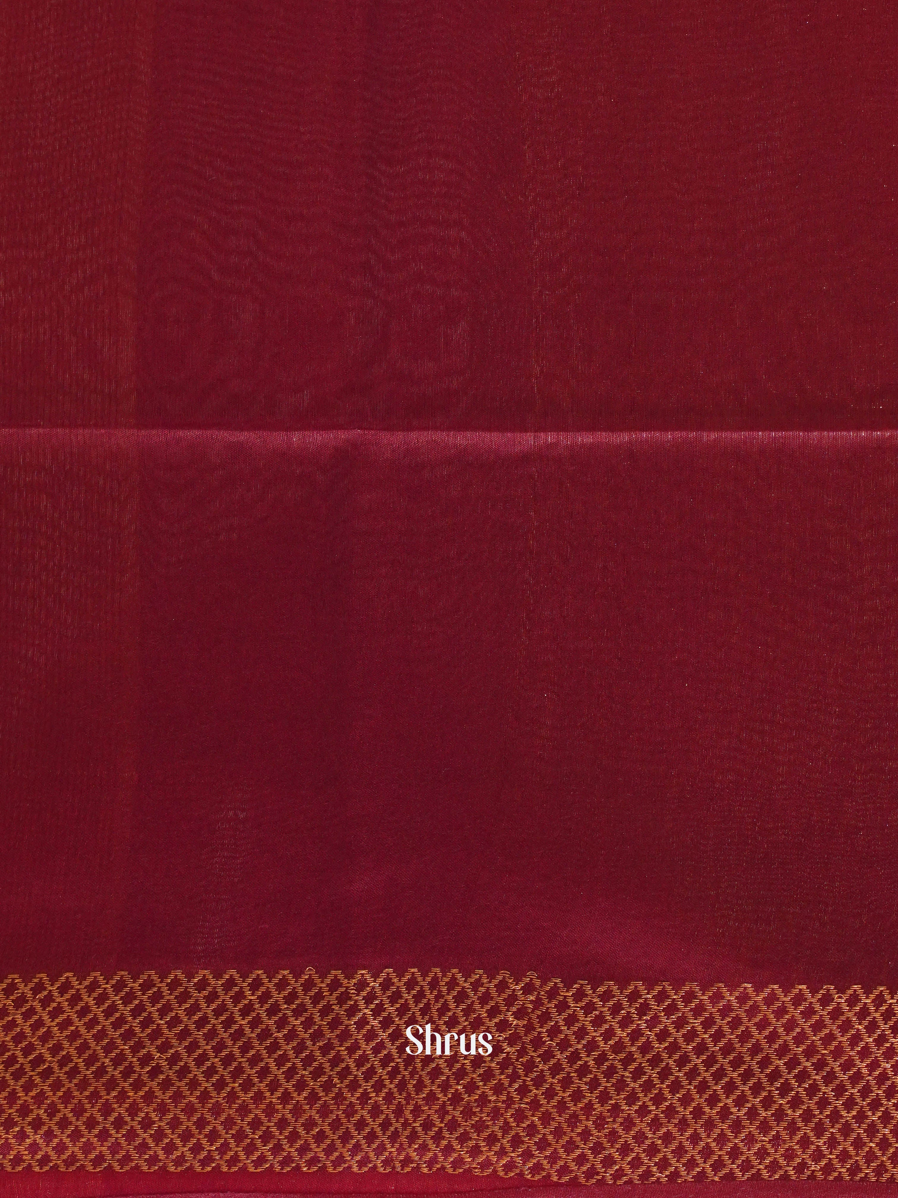 Maroon(Single Tone)- Semi Tussar Saree