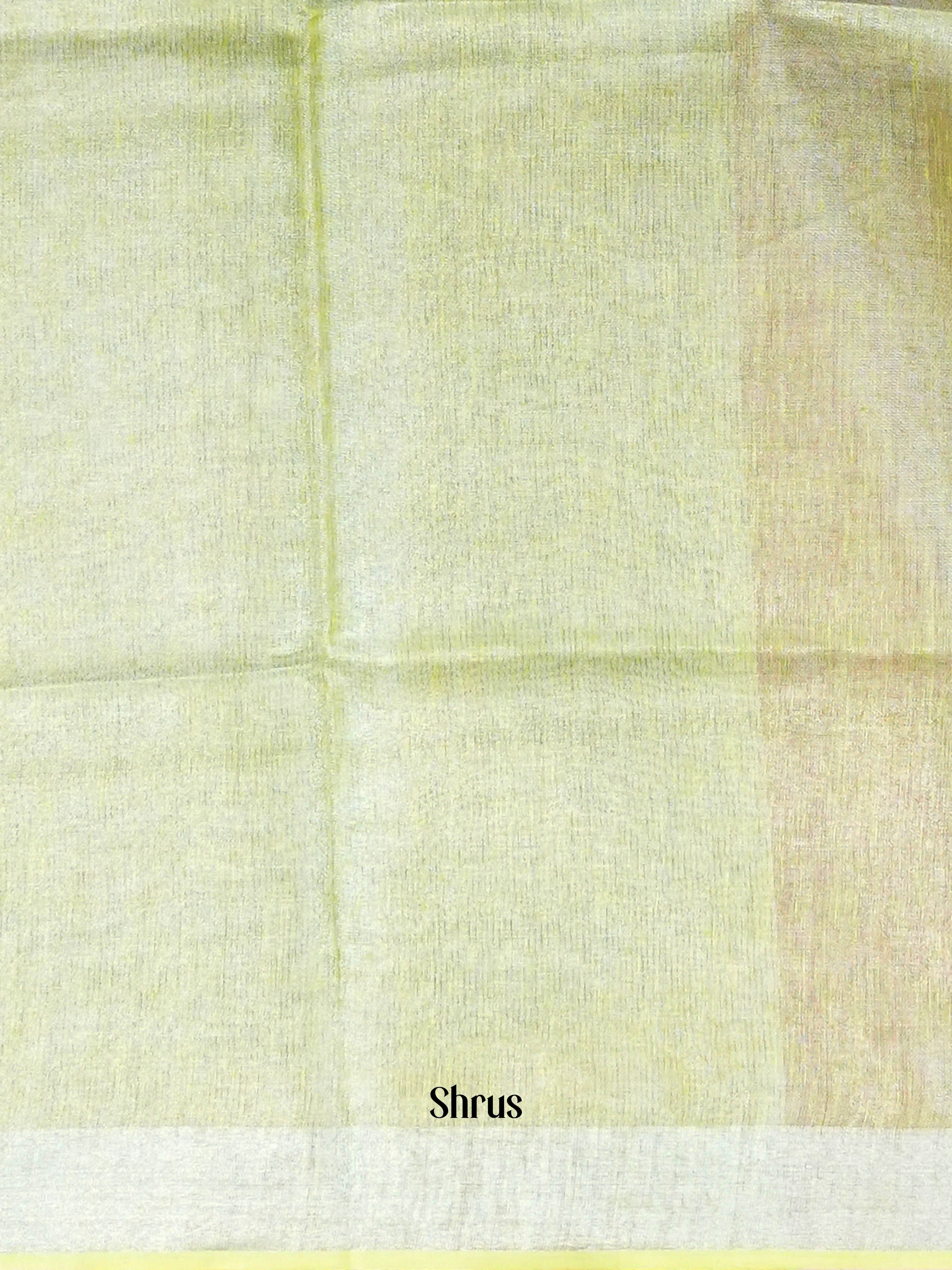 Pink & Green - Linen Saree