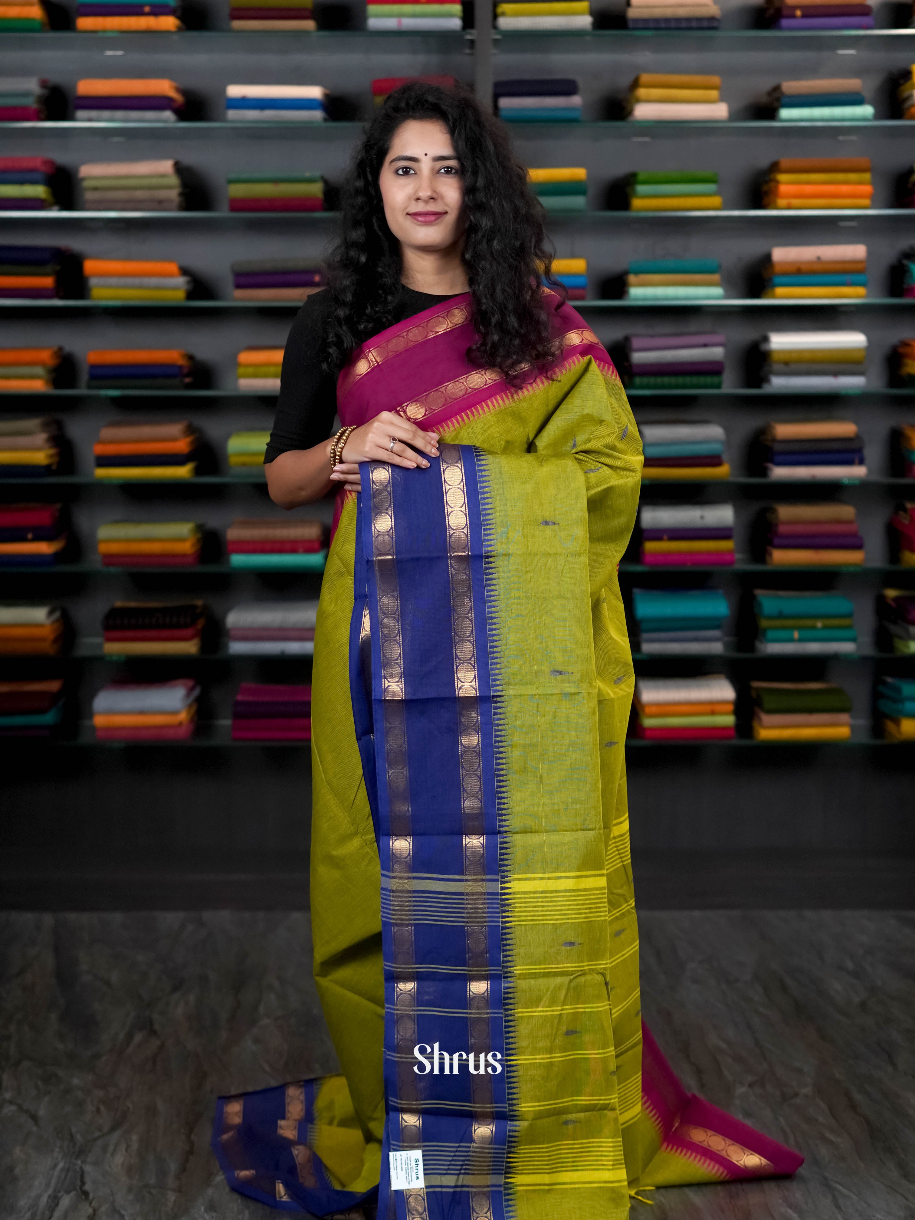 Green & Blue - Chettinad Cotton Saree