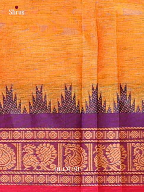 Orange & Purple - Chettinad Cotton Saree