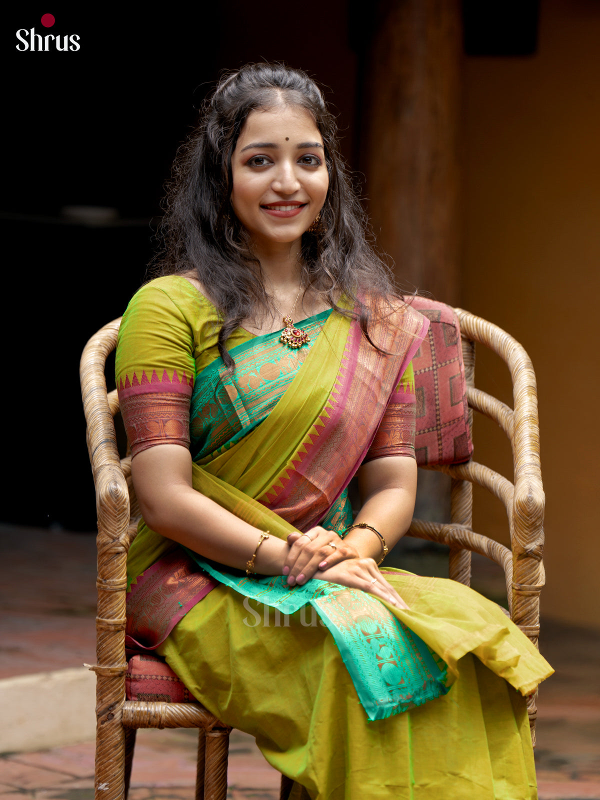 CHS24170 - Chettinad Cotton Saree - Shop on ShrusEternity.com