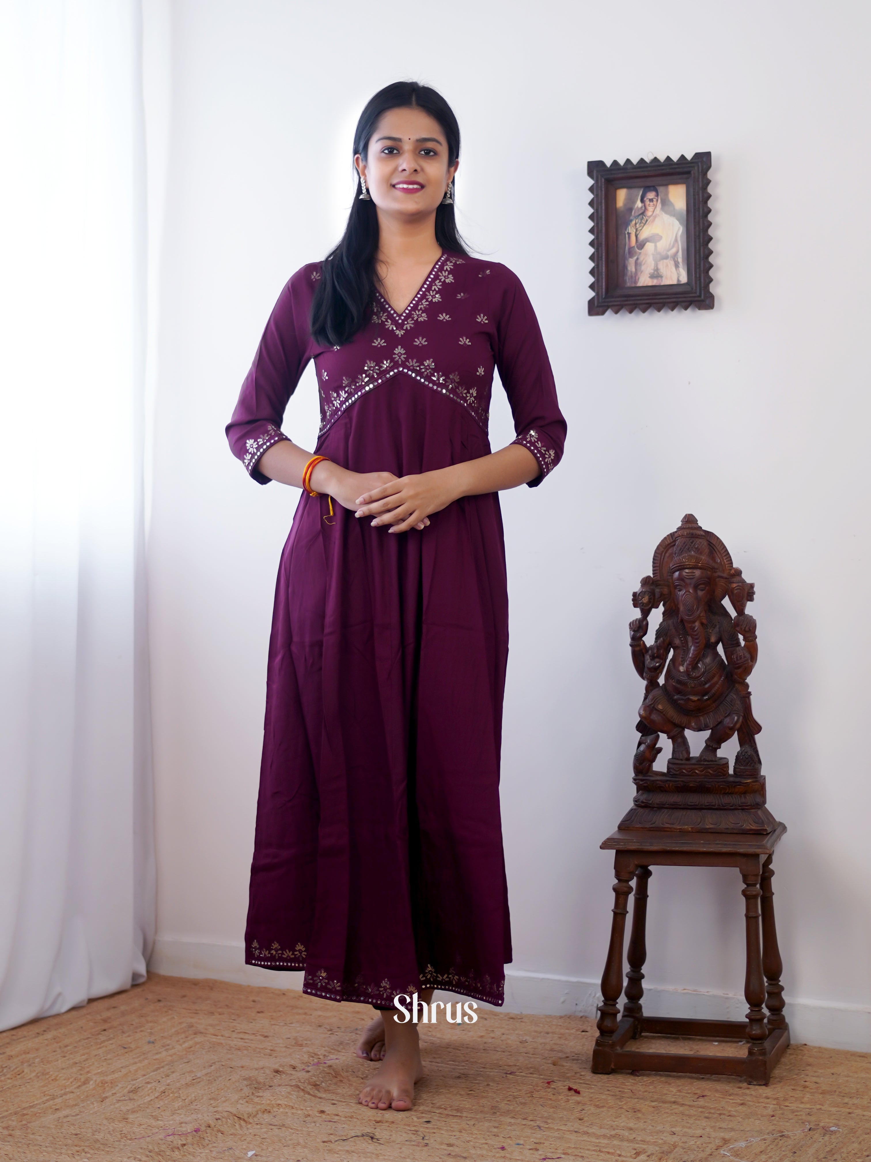 Purple - Readymade Kurti