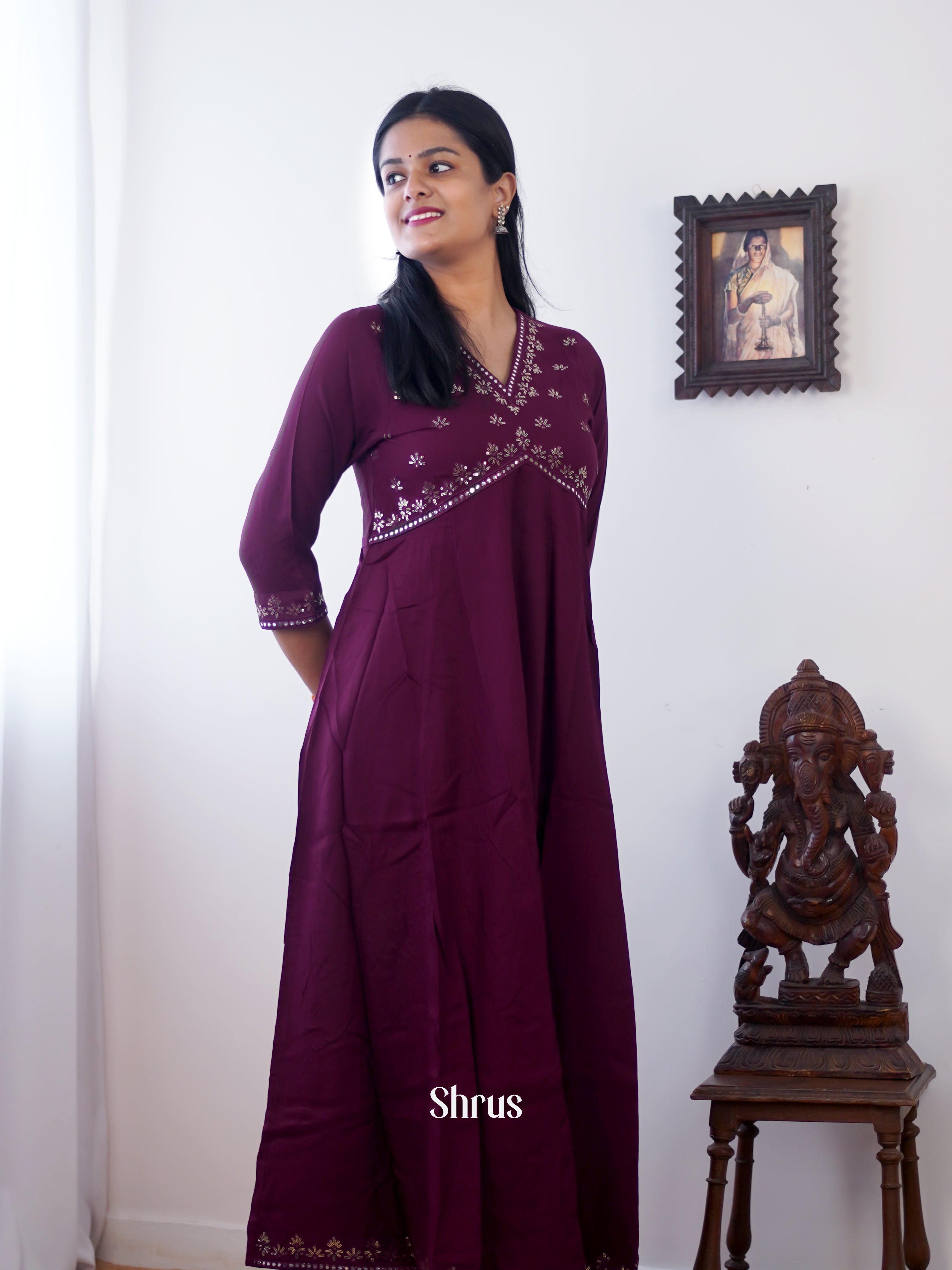 Purple - Readymade Kurti