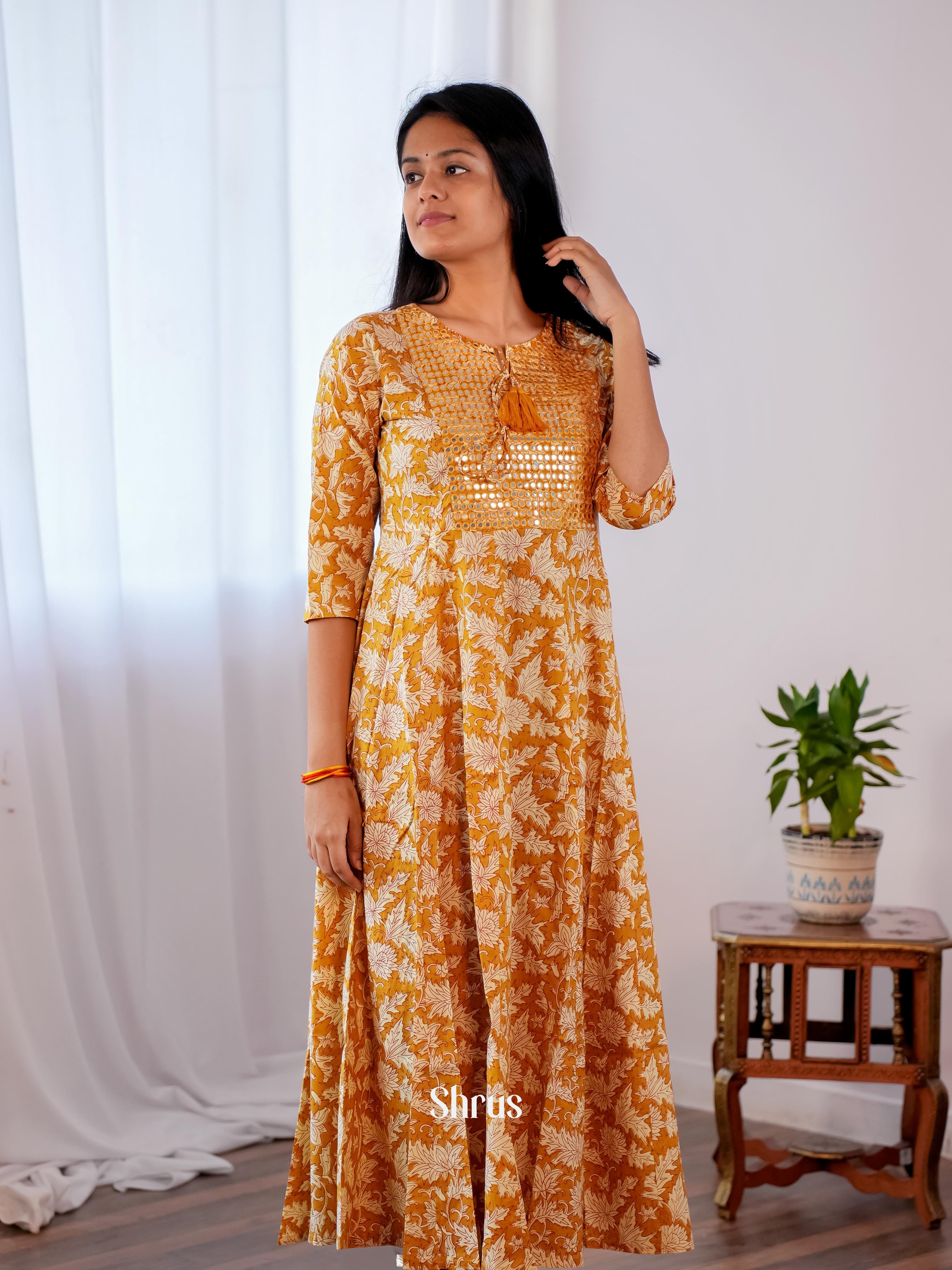 Orange - Readymade kurti