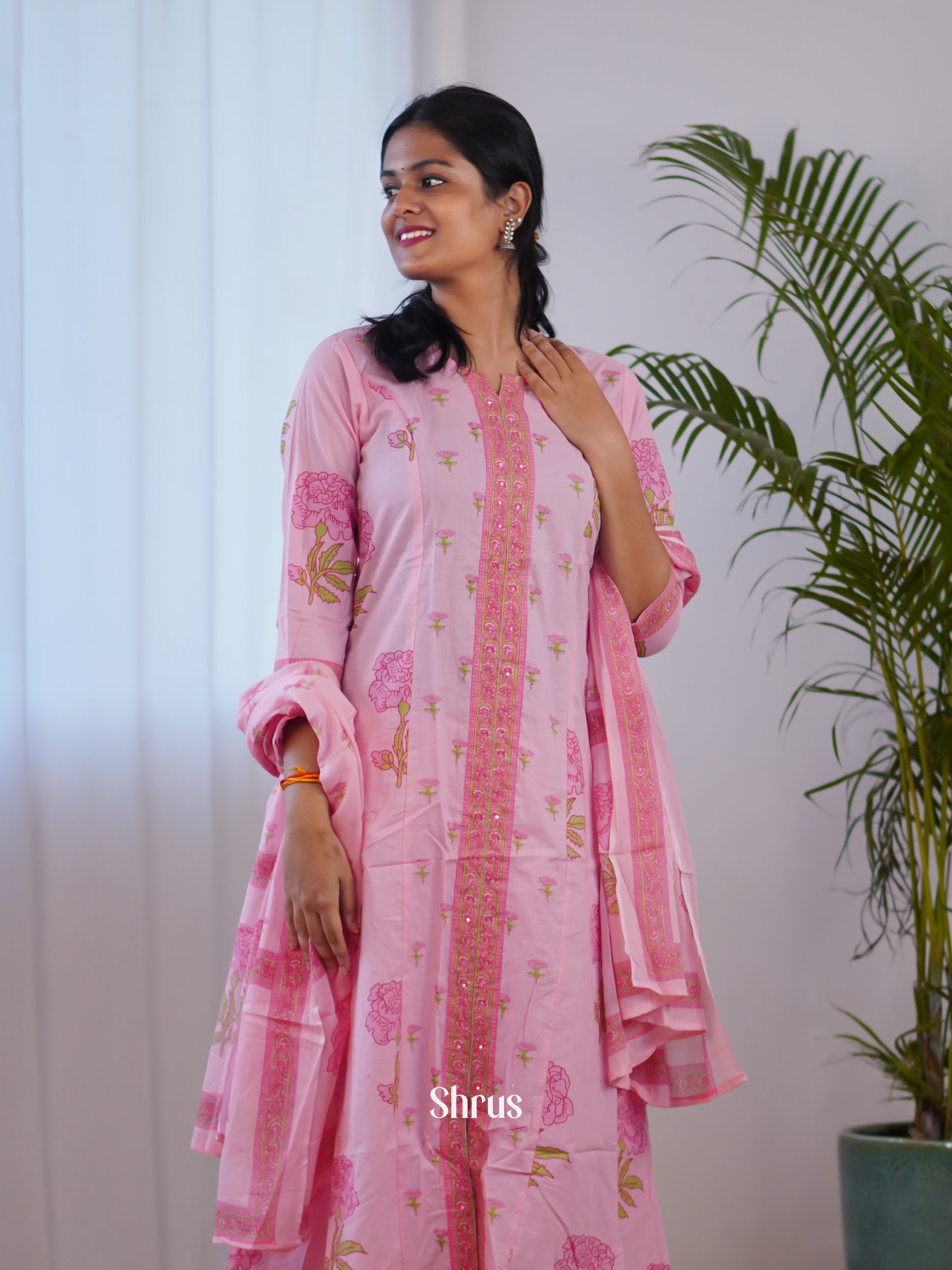 Pink  - 3pc Readymade Suits